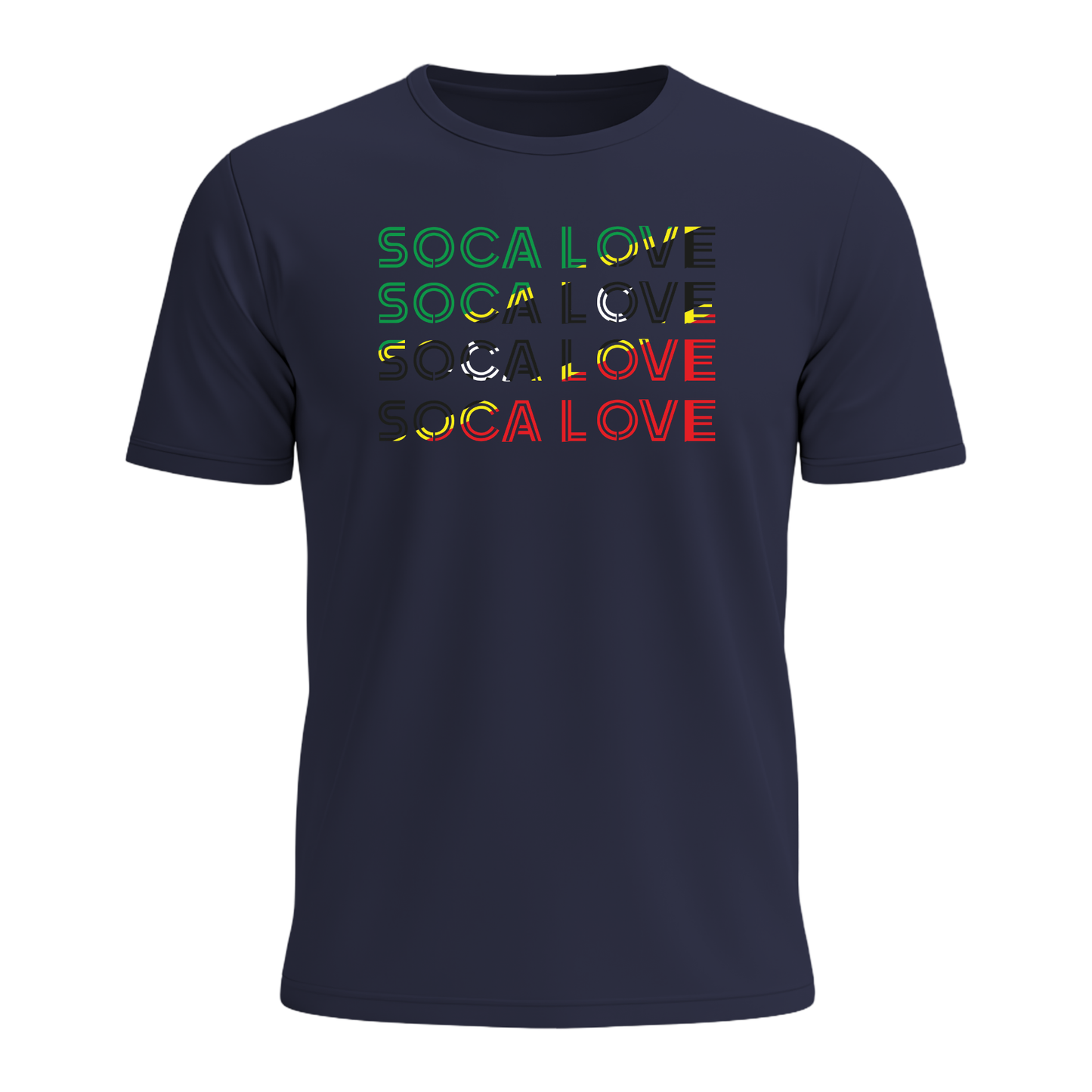 Soca Love Slant Colorblock I - Men's Tee