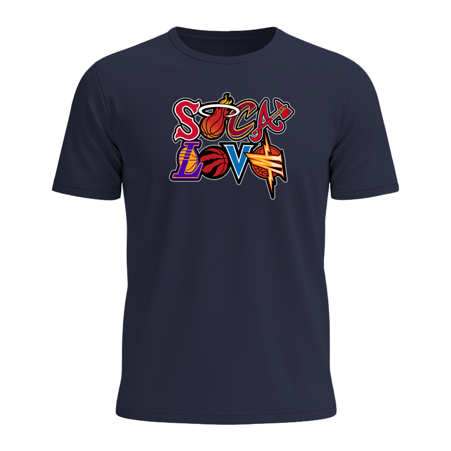 Soca Love Sports Icon Stacked - Men's Tee