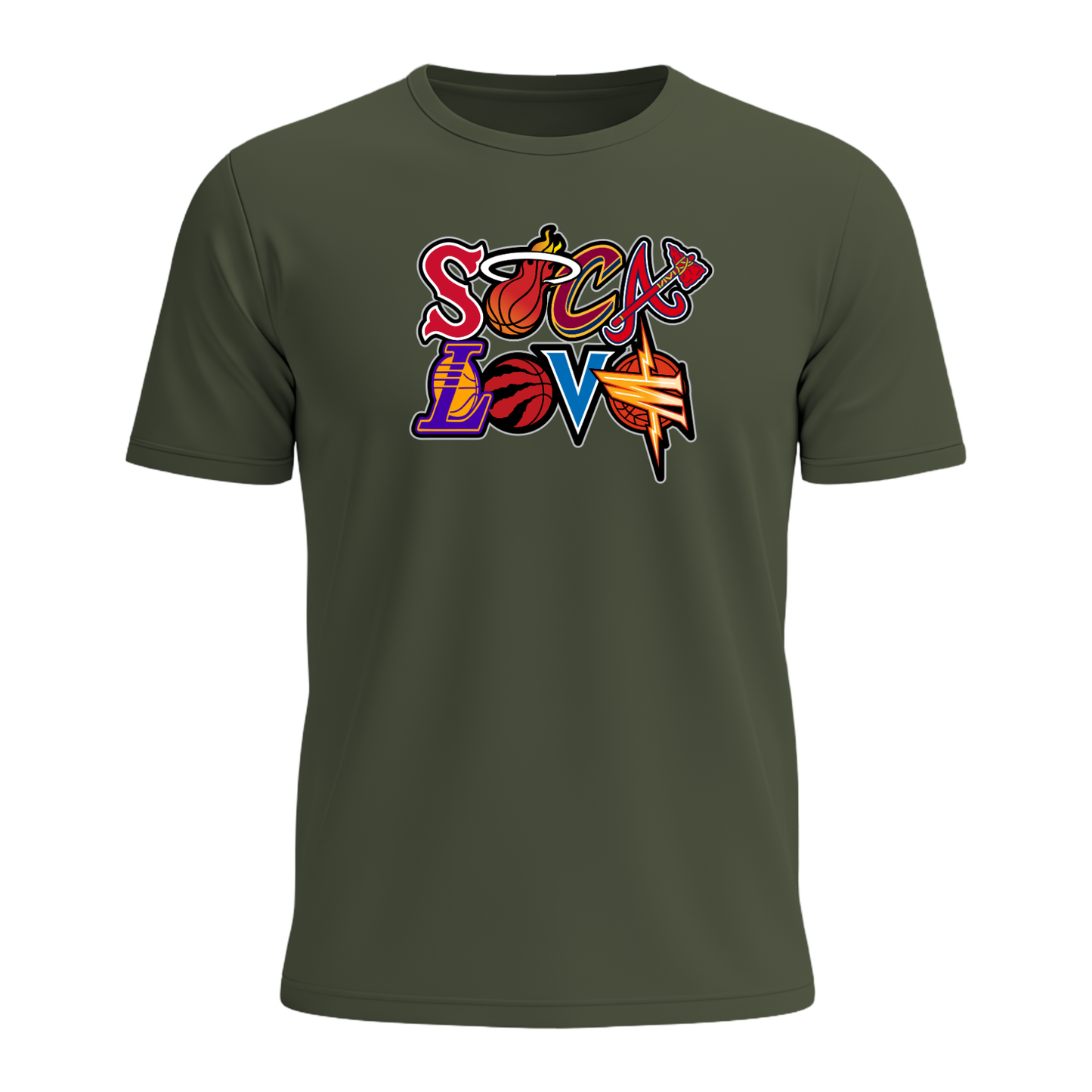 Soca Love Sports Icon Stacked - Men's Tee