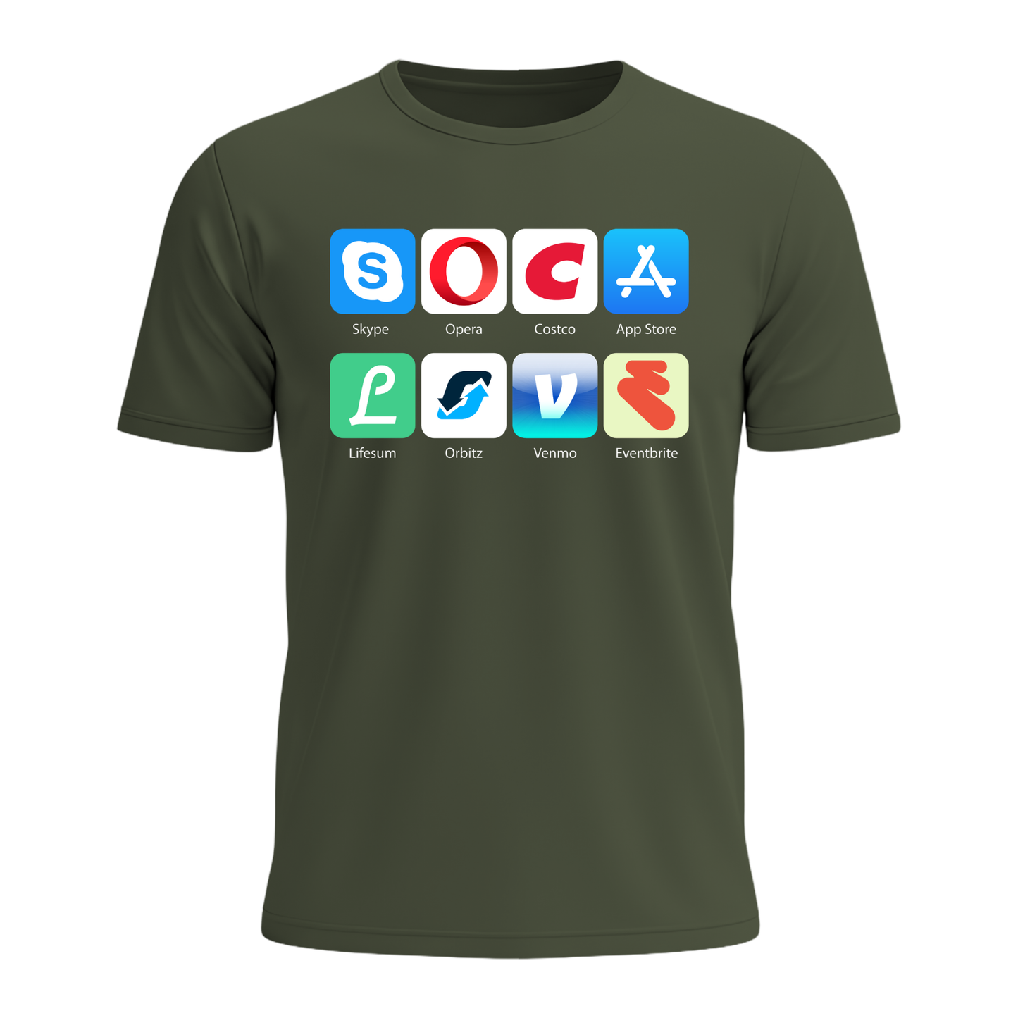 Soca Love Social Icons - Men's Tee
