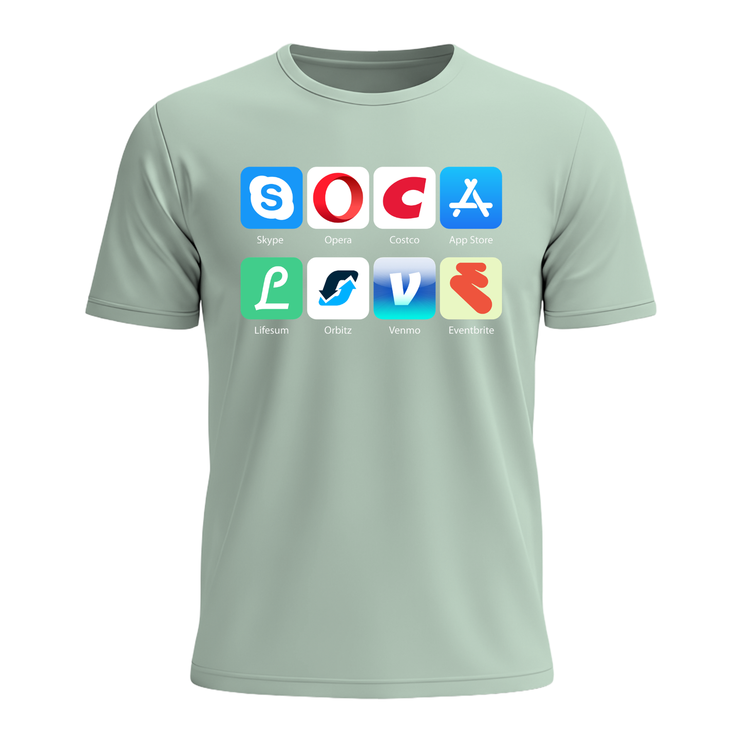 Soca Love Social Icons - Men's Tee