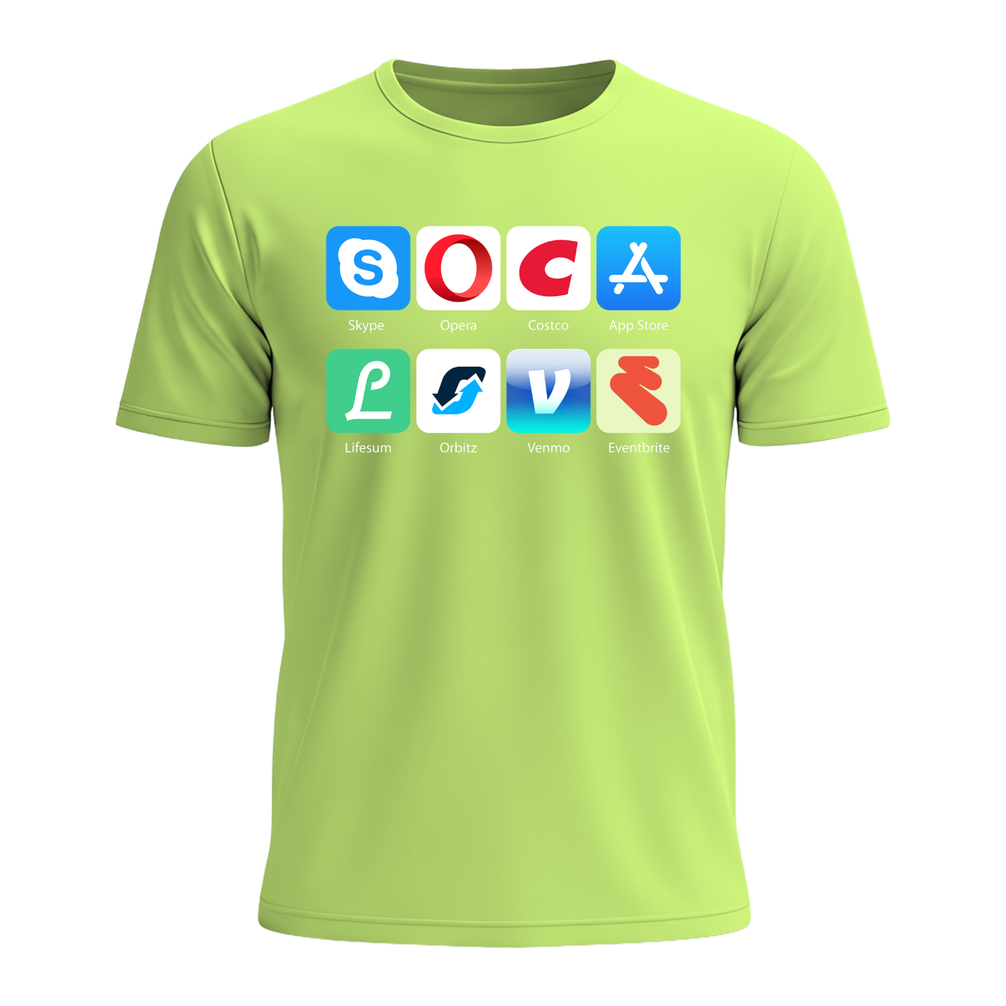Soca Love Social Icons - Men's Tee
