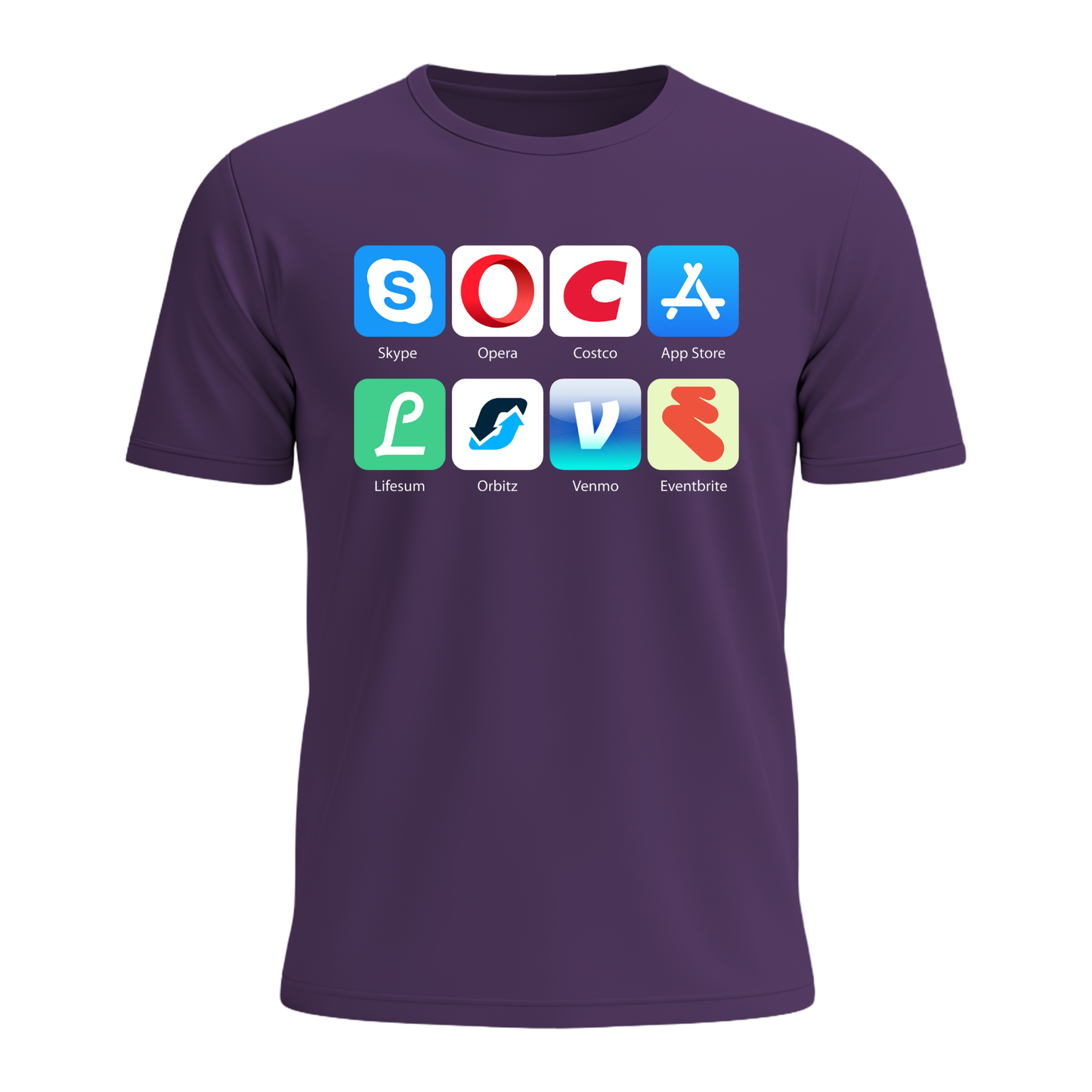 Soca Love Social Icons - Men's Tee