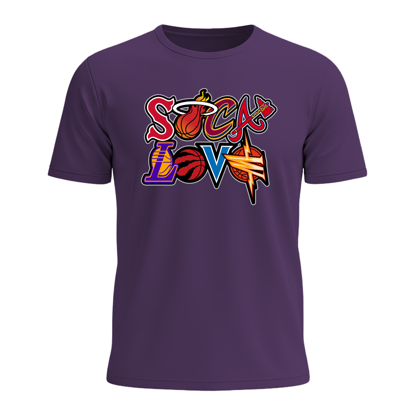 Soca Love Sports Icon Stacked - Youth Tee