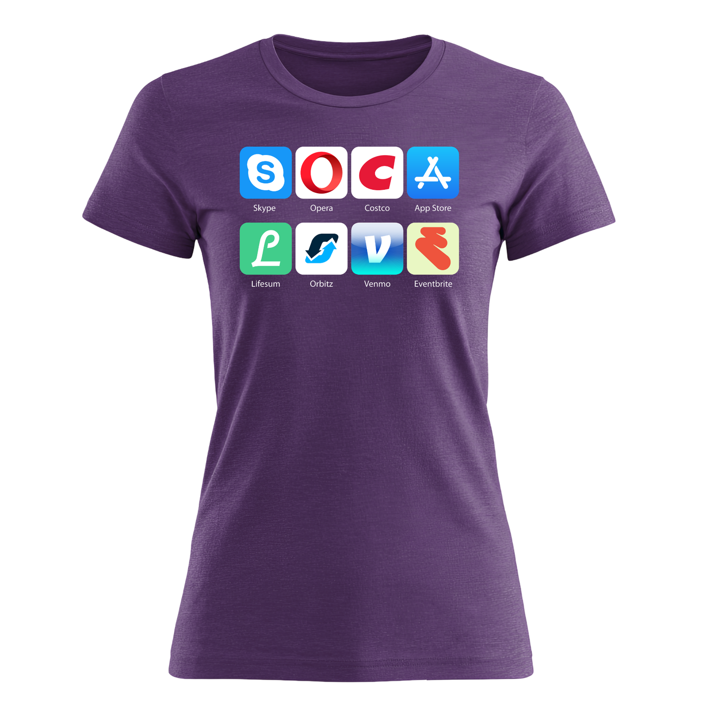 Soca Love Social Icon - Women's Tee