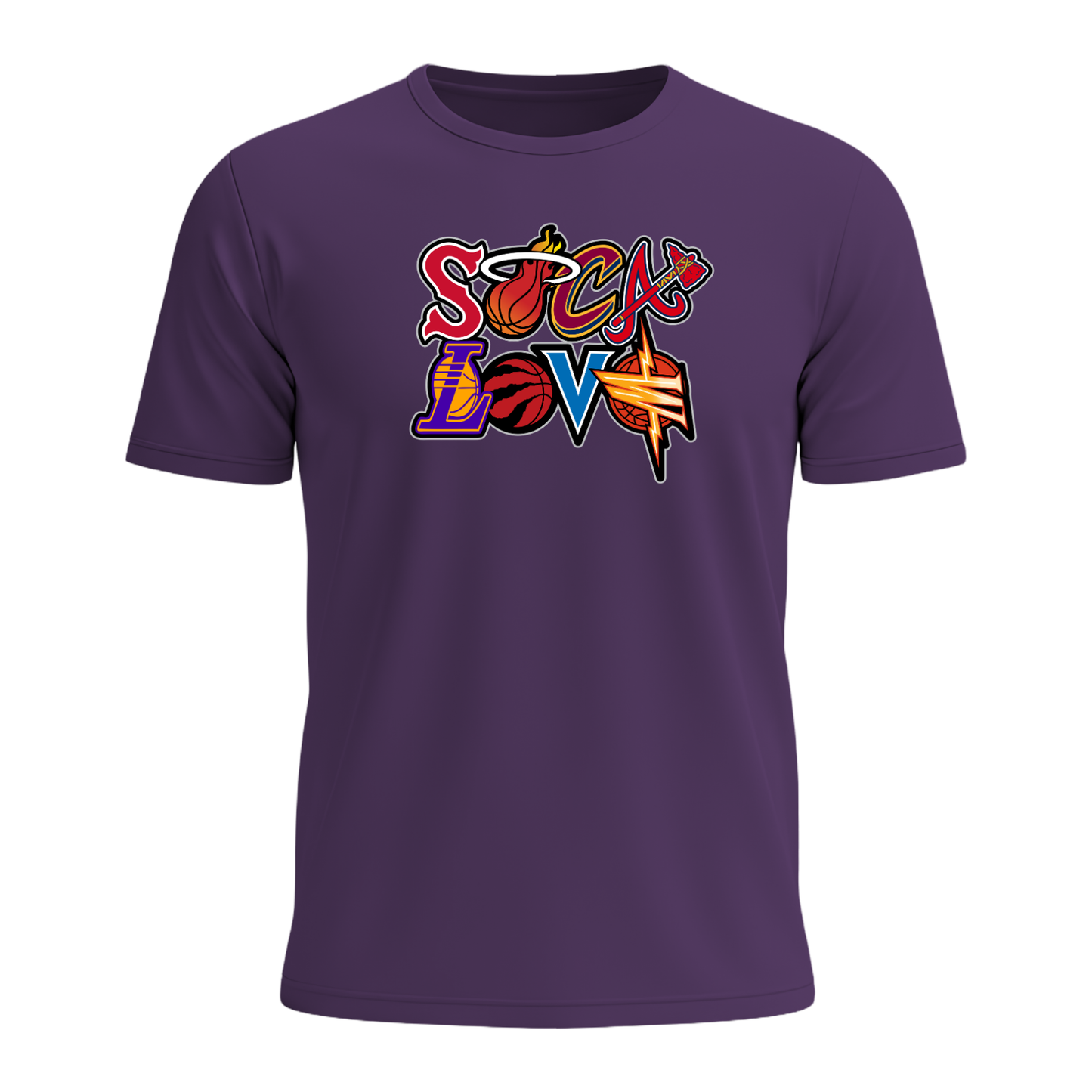 Soca Love Sports Icon Stacked - Men's Tee