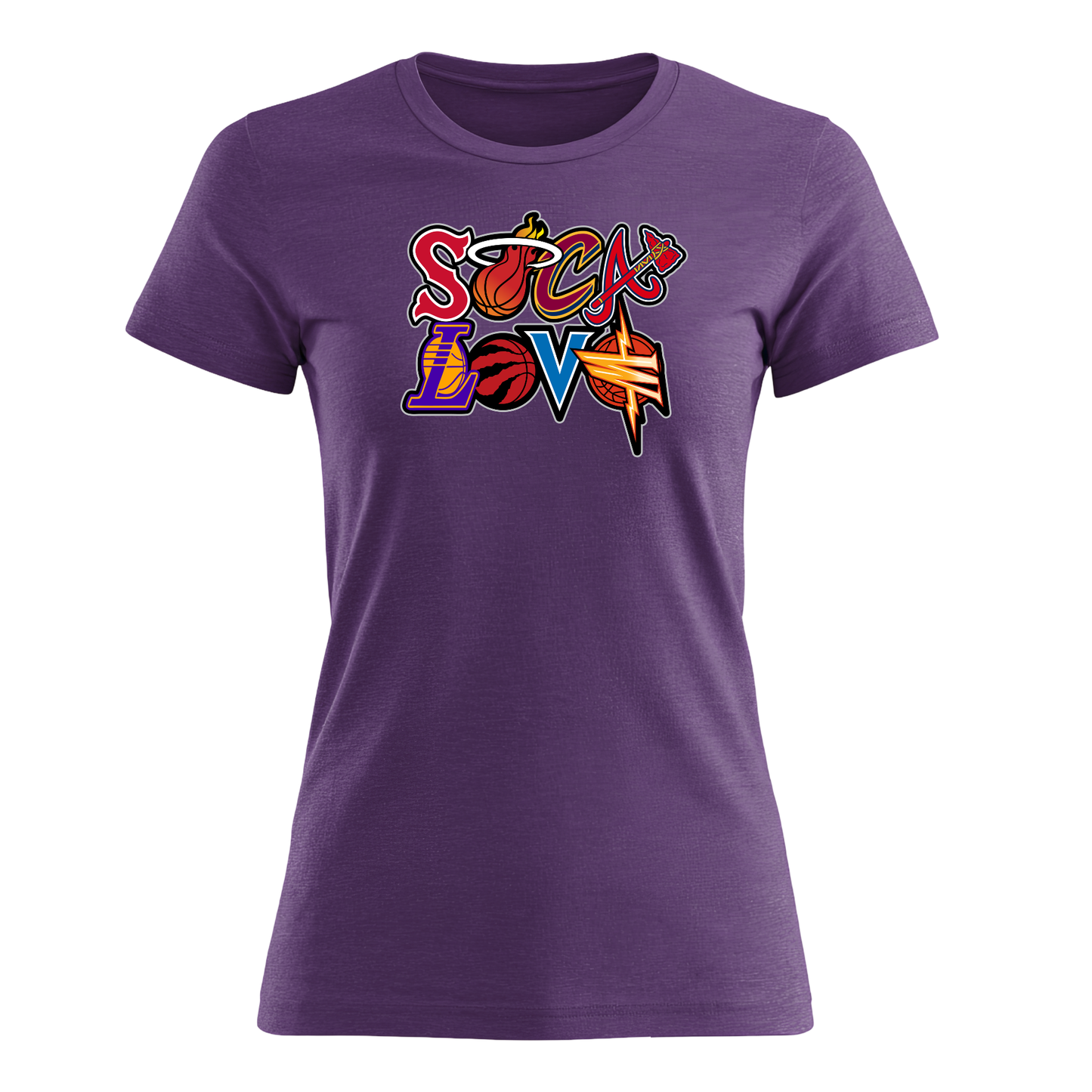 Soca Love Sports Icon Stacked - Women's Tee