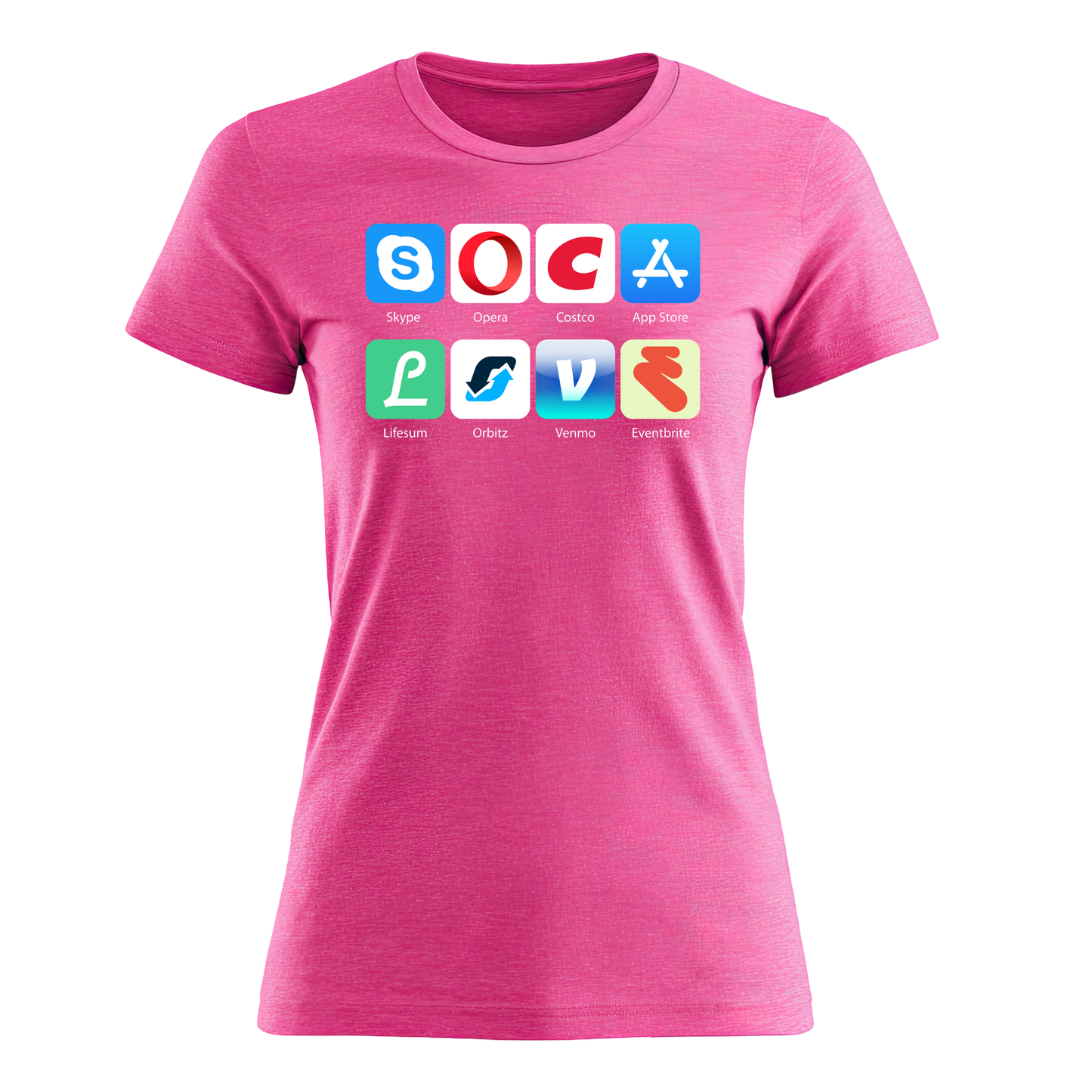 Soca Love Social Icon - Women's Tee