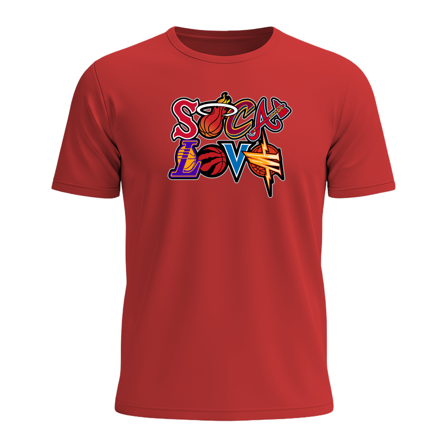 Soca Love Sports Icon Stacked - Men's Tee