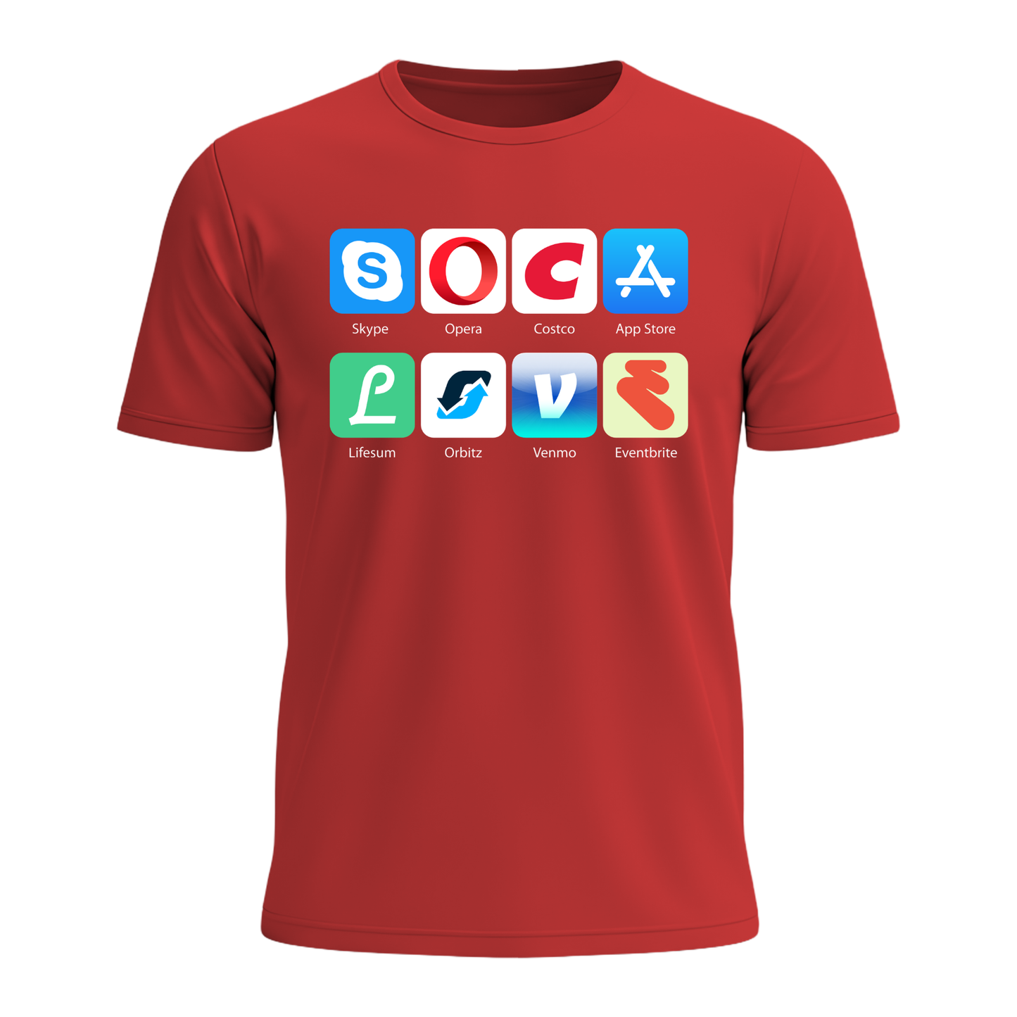 Soca Love Social Icons - Men's Tee
