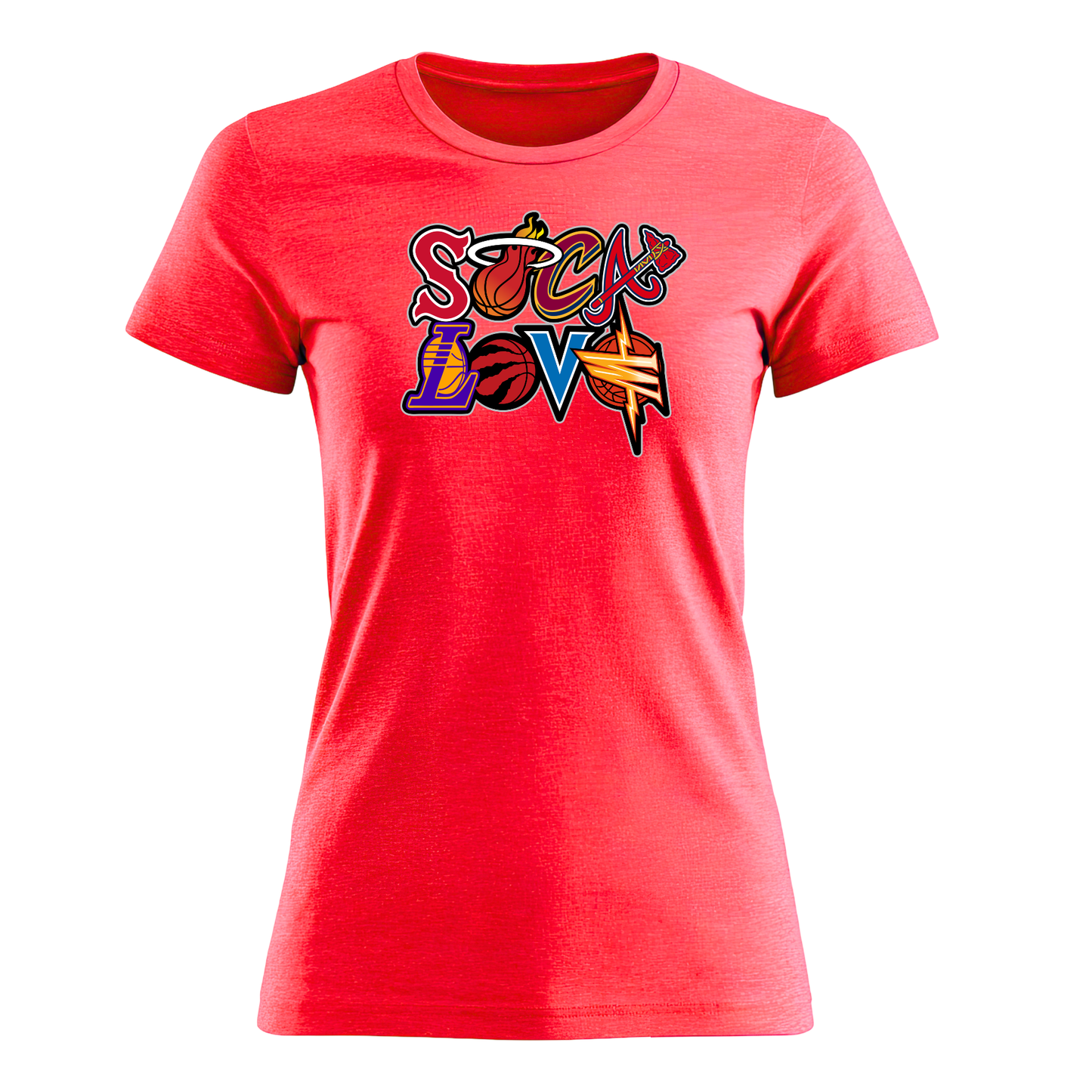 Soca Love Sports Icon Stacked - Women's Tee