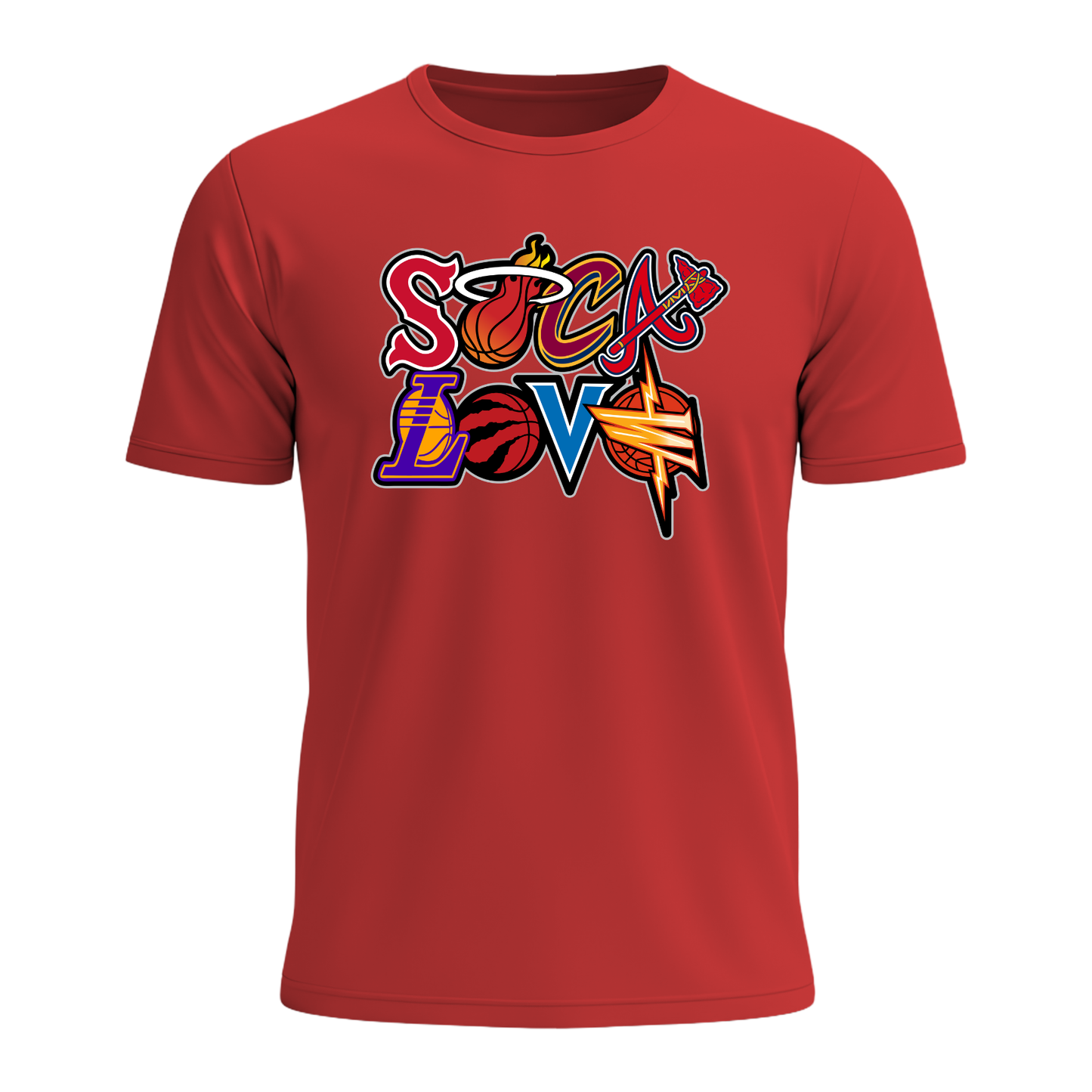 Soca Love Sports Icon Stacked - Youth Tee