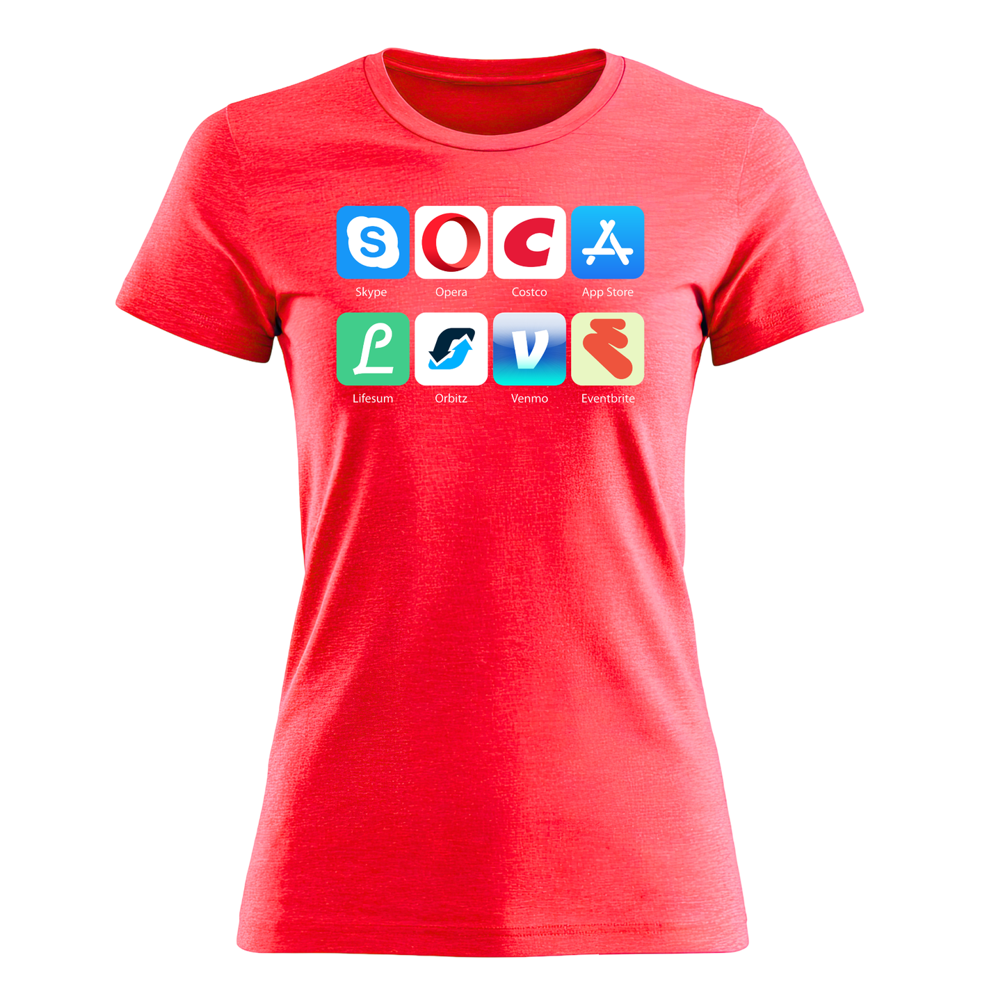 Soca Love Social Icon - Women's Tee