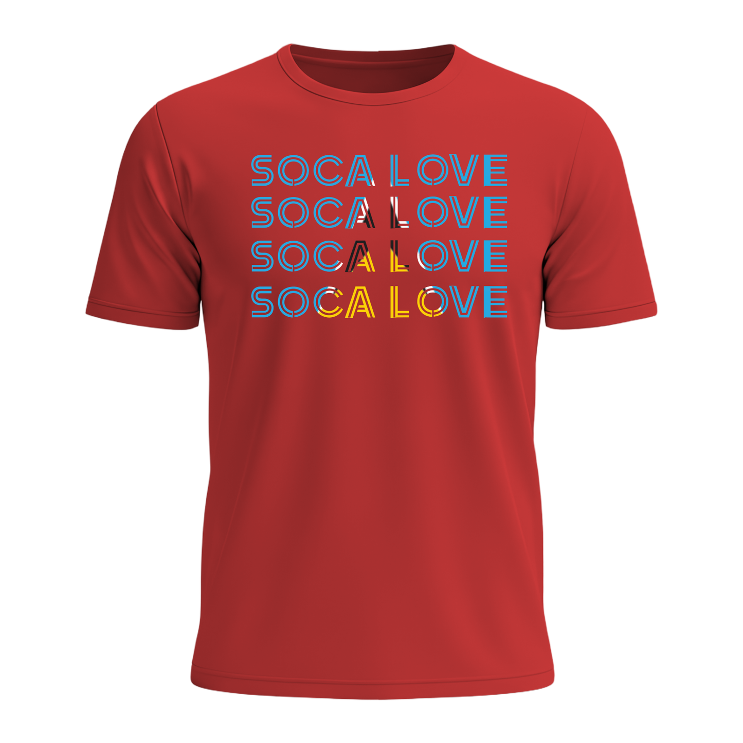 Soca Love Slant Colorblock III - Youth Tee