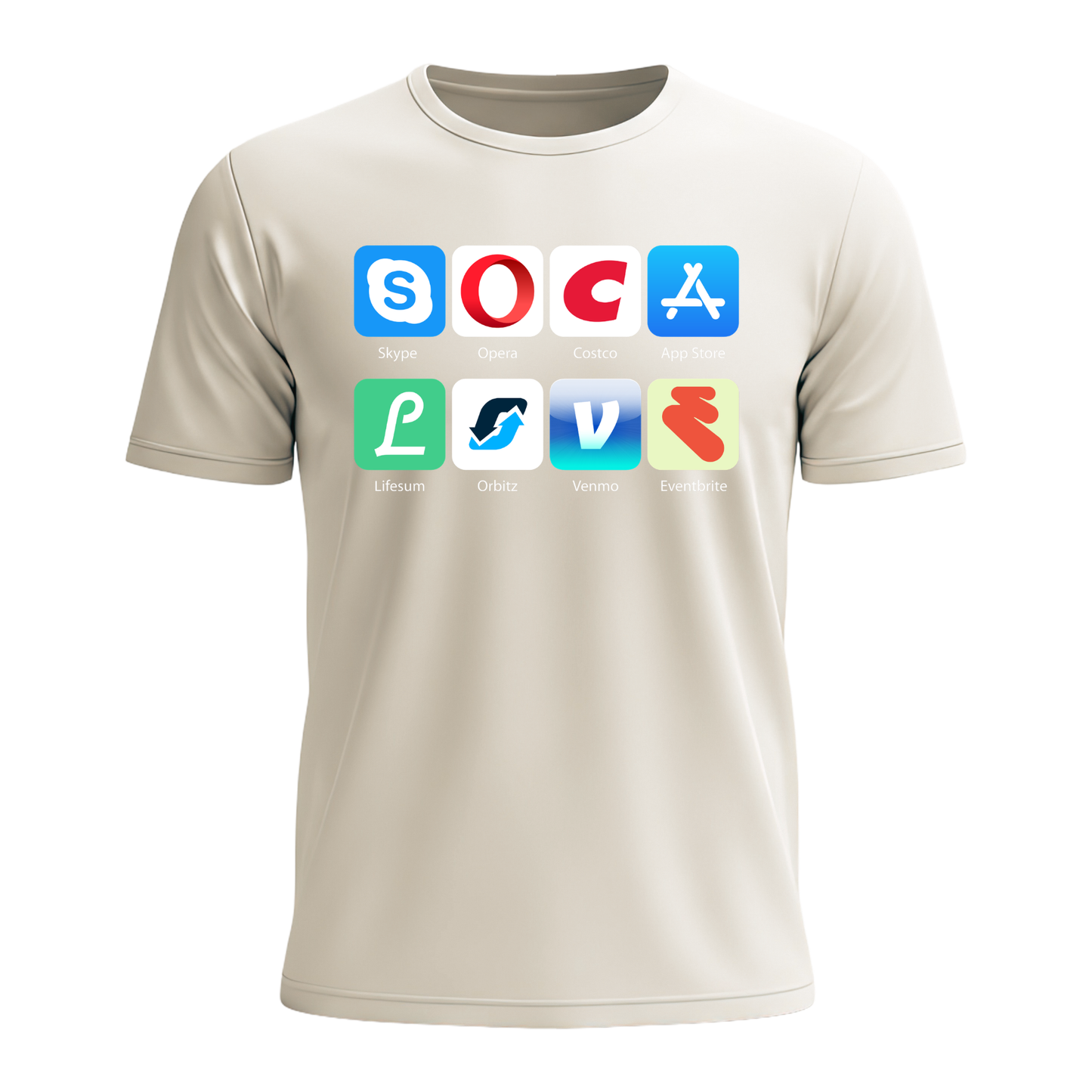 Soca Love Social Icons - Men's Tee