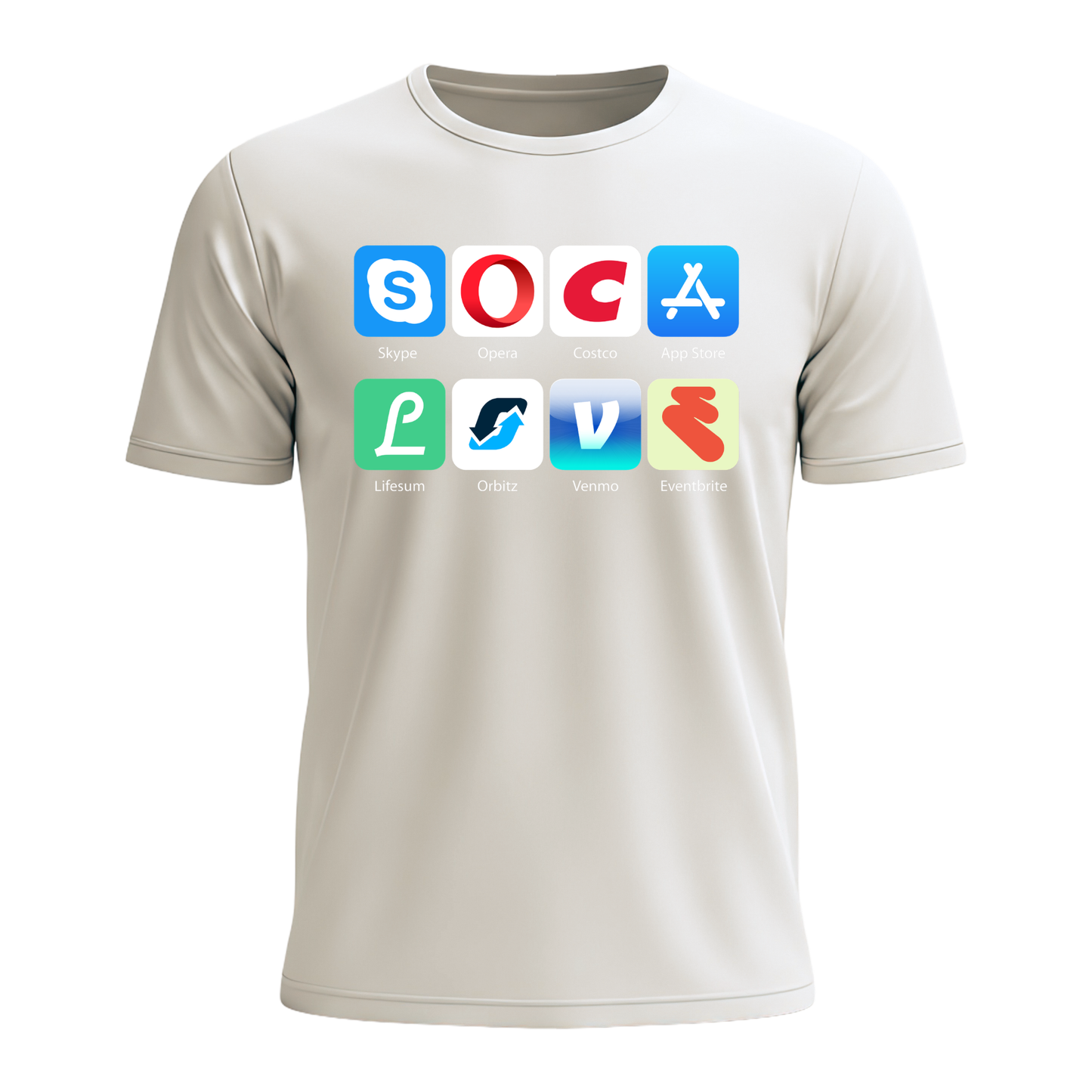Soca Love Social Icons - Men's Tee