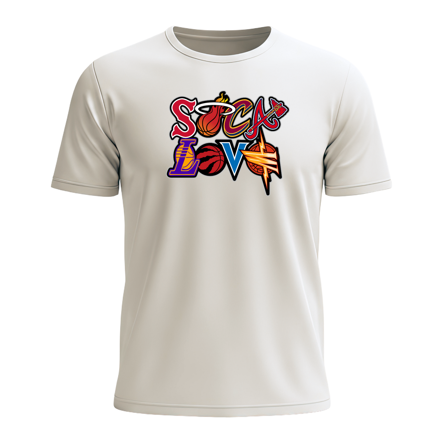 Soca Love Sports Icon Stacked - Men's Tee