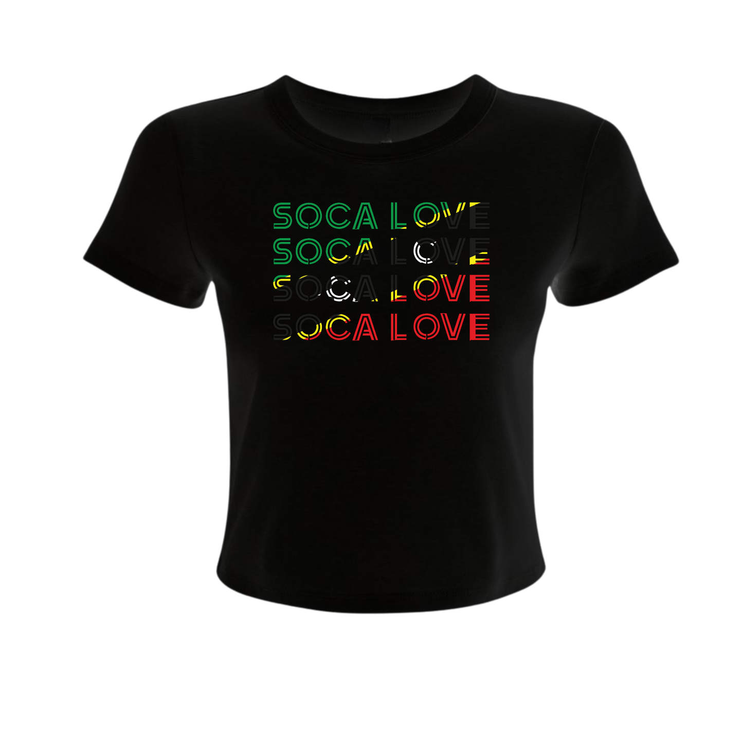 Soca Love Slant Colorblock II - Women's Baby Tee