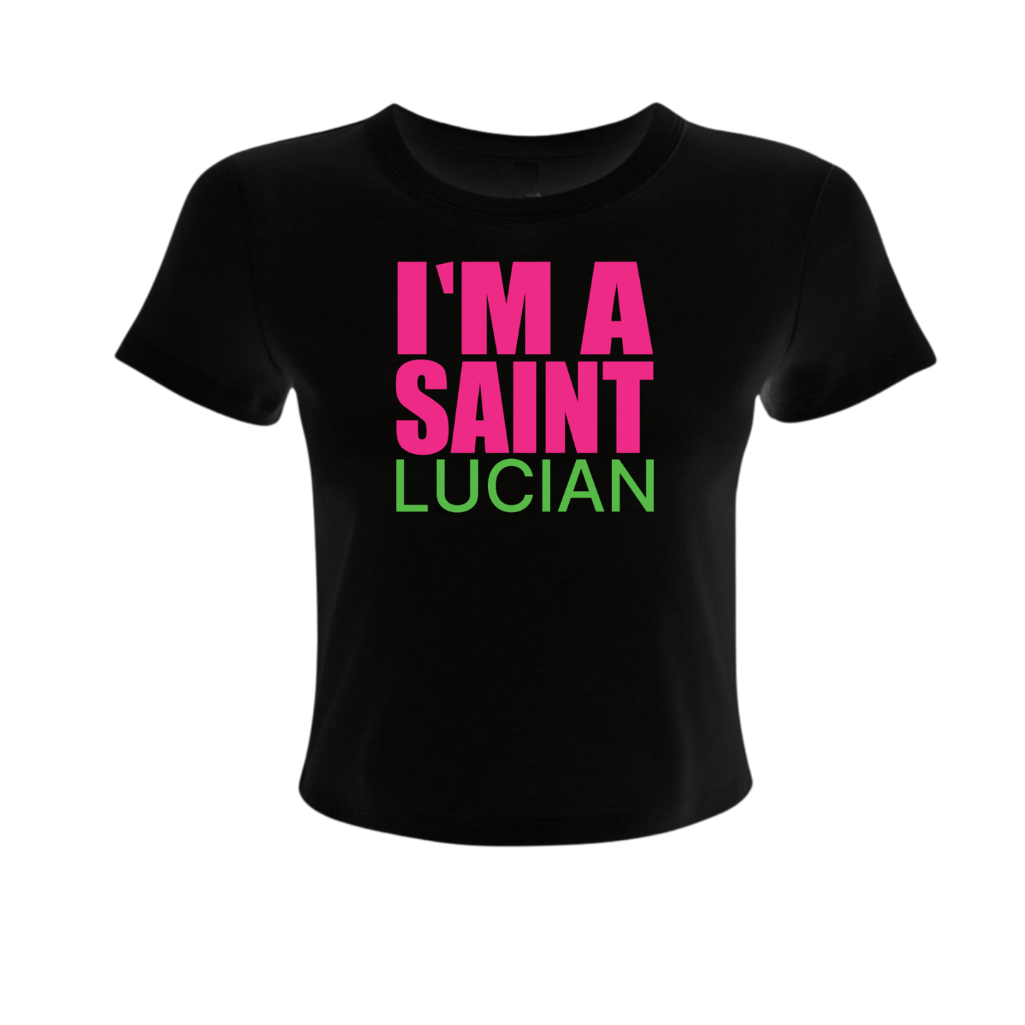 I Am Saint Lucian - Women's Baby Tee
