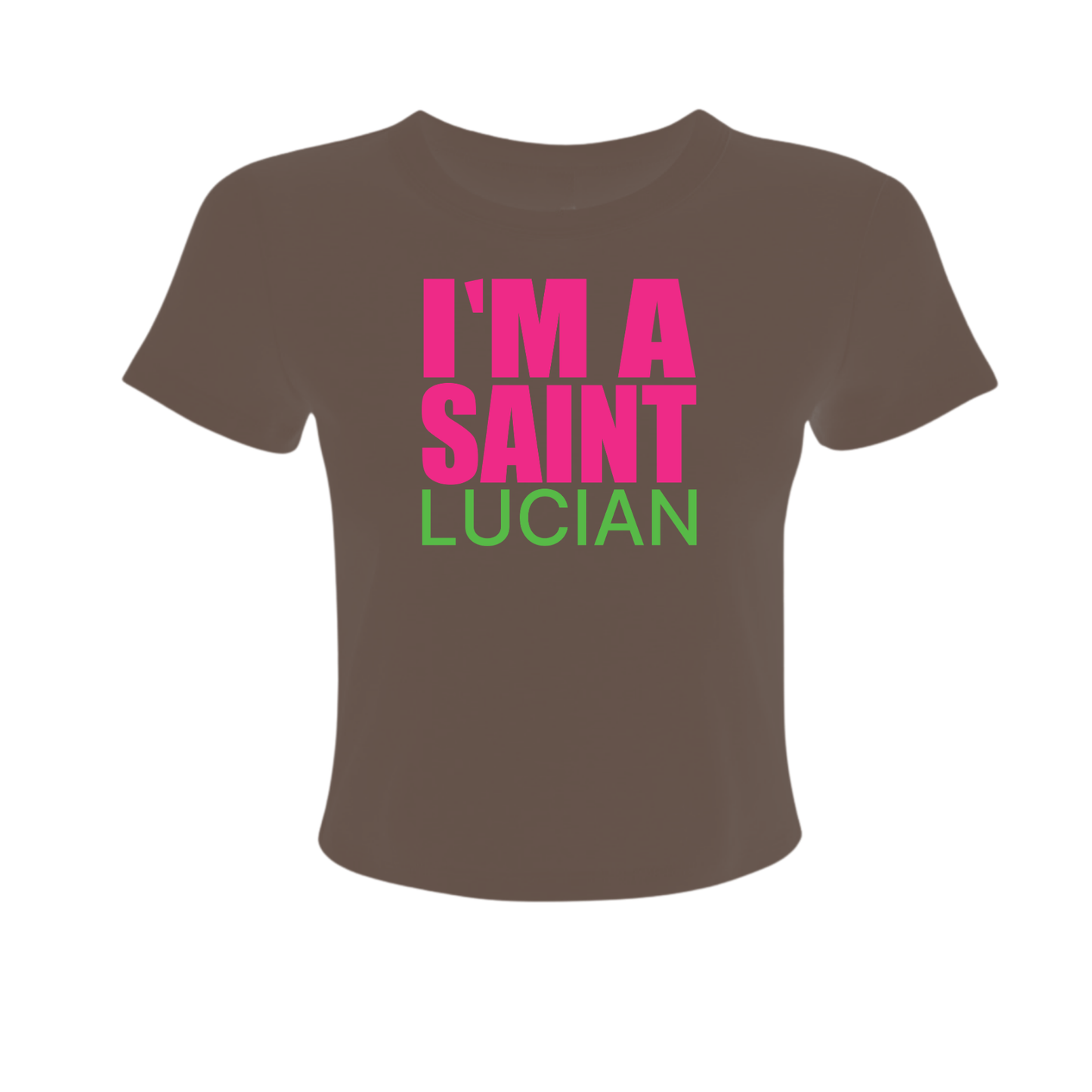 I Am Saint Lucian - Women's Baby Tee