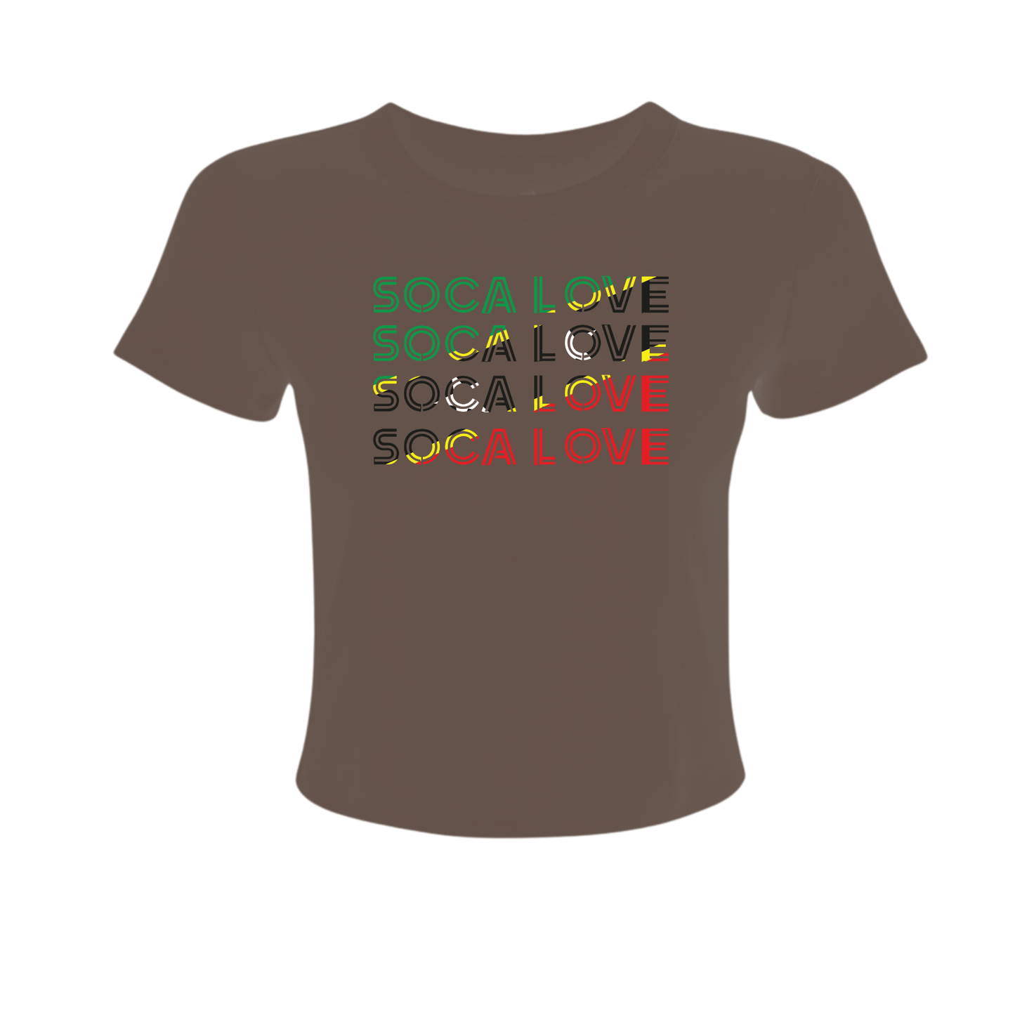 Soca Love Slant Colorblock II - Women's Baby Tee