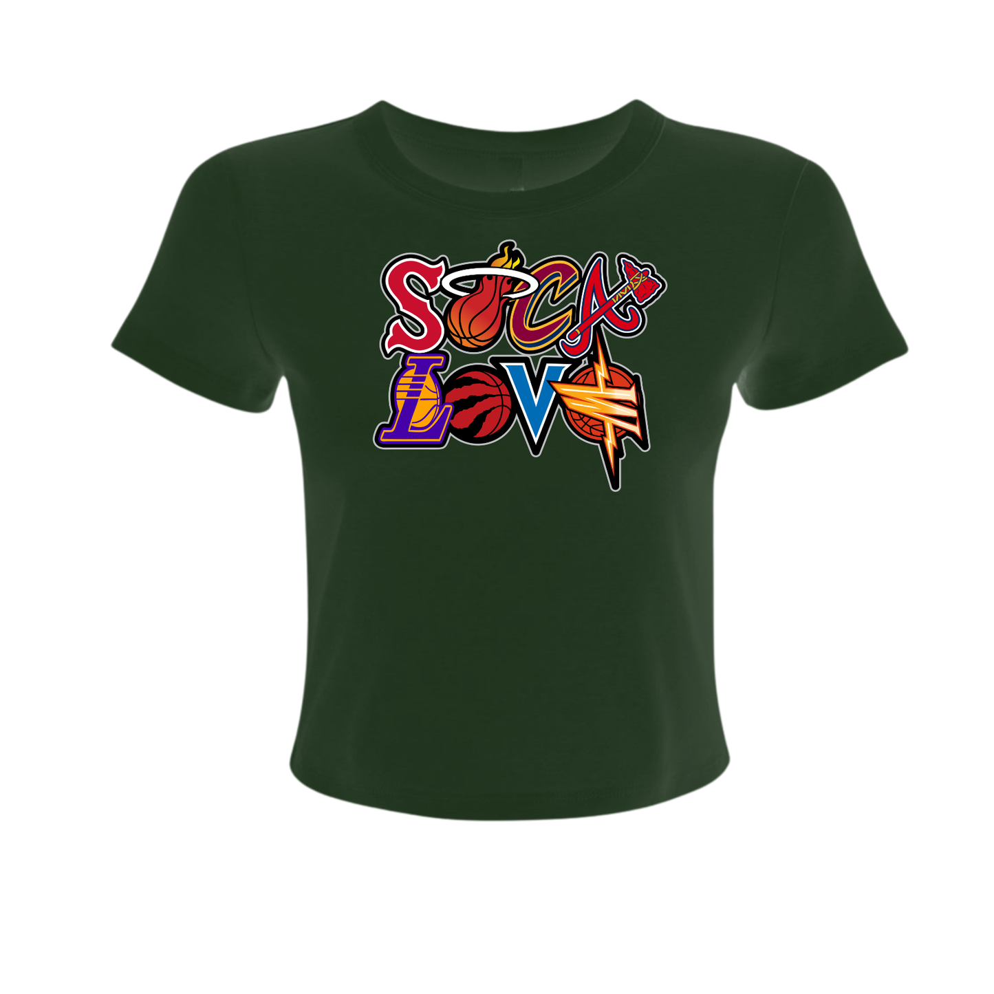 Soca Love Sports Icon Stacked - Women's Baby Tee