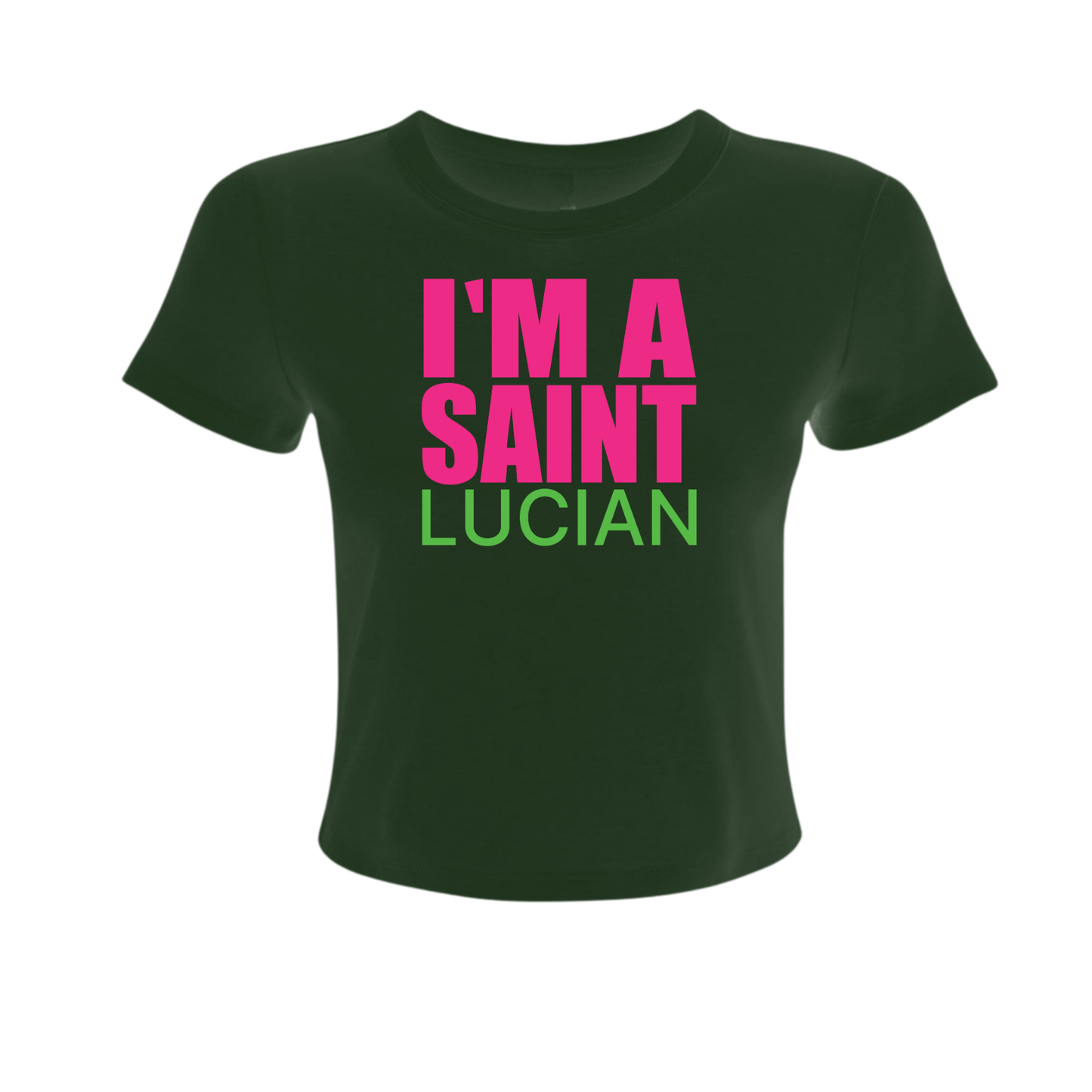 I Am Saint Lucian - Women's Baby Tee