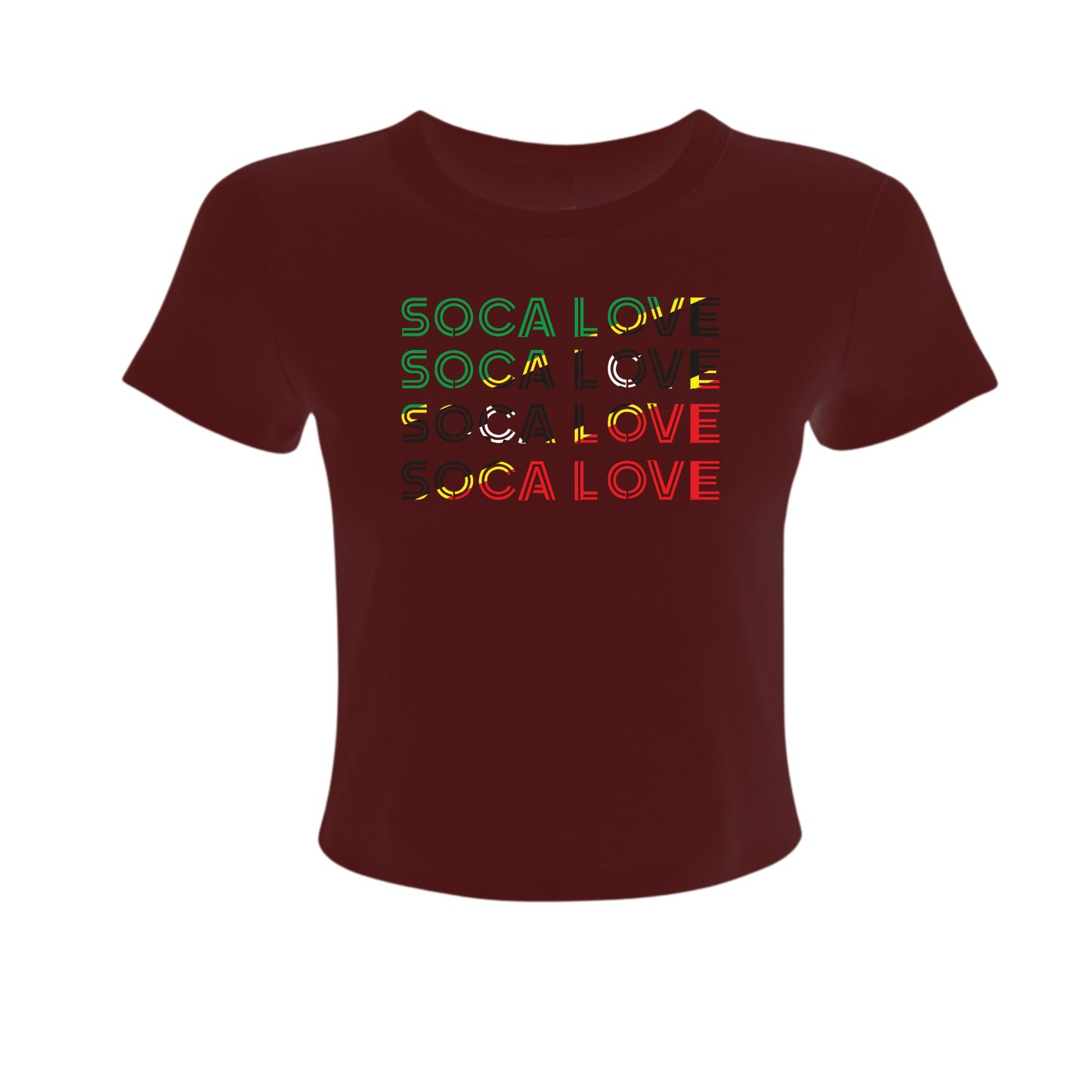 Soca Love Slant Colorblock II - Women's Baby Tee
