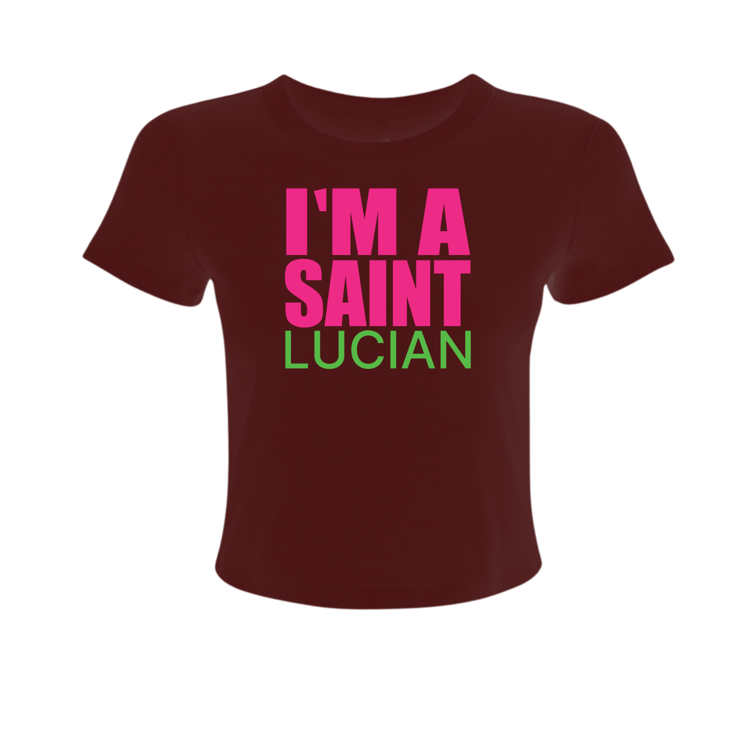 I Am Saint Lucian - Women's Baby Tee