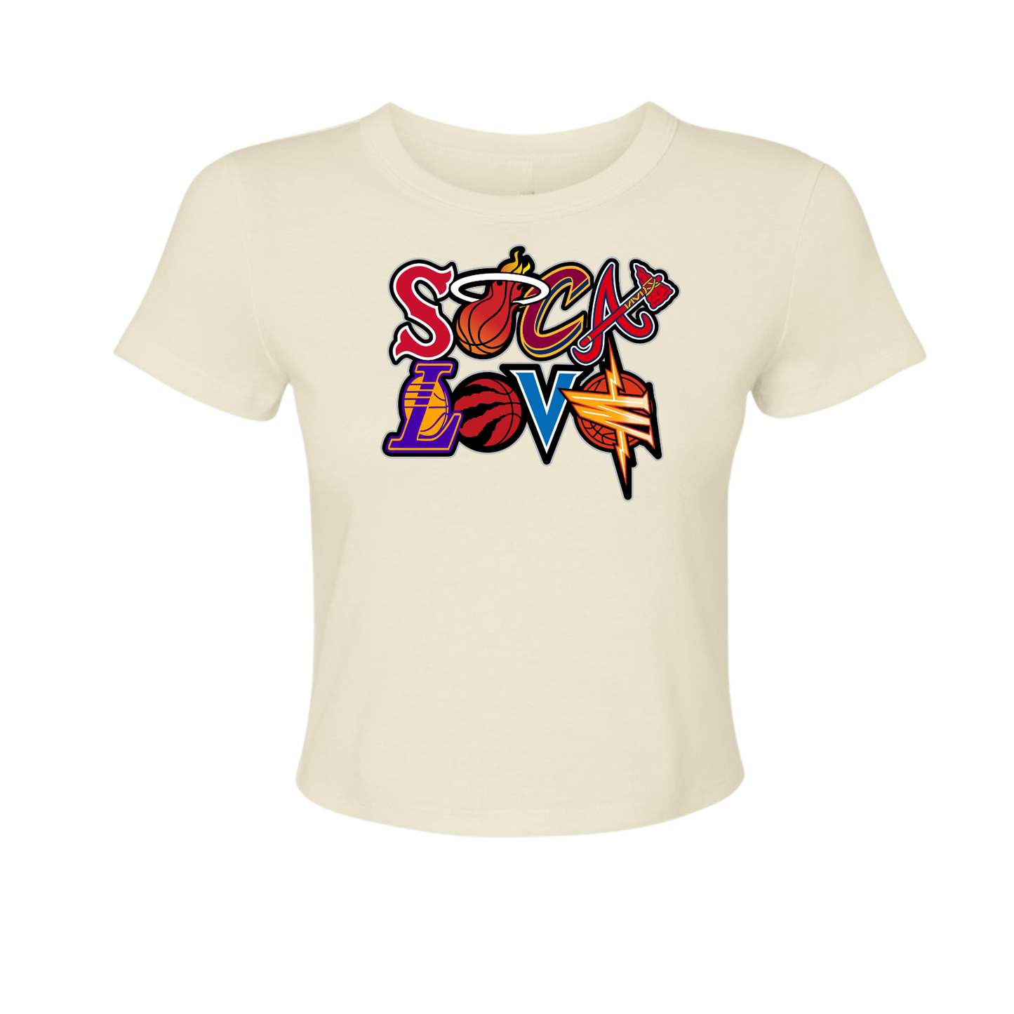 Soca Love Sports Icon Stacked - Women's Baby Tee