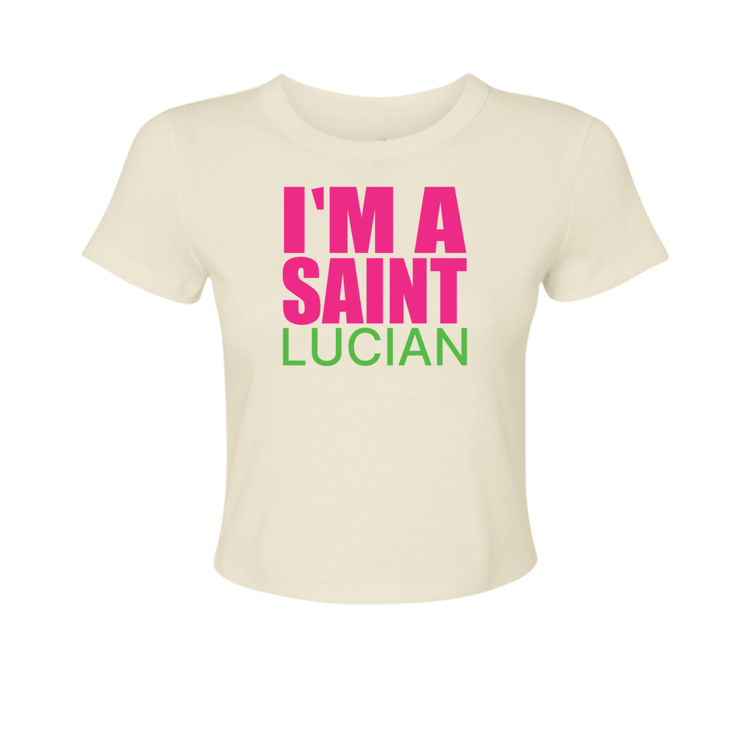 I Am Saint Lucian - Women's Baby Tee