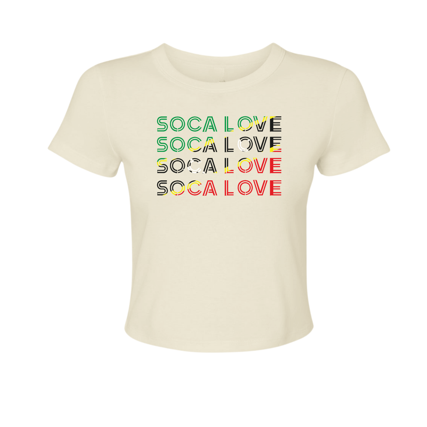 Soca Love Slant Colorblock II - Women's Baby Tee