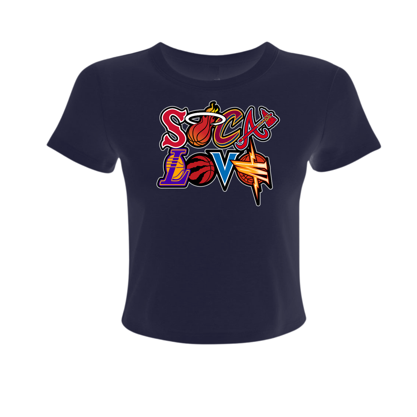 Soca Love Sports Icon Stacked - Women's Baby Tee