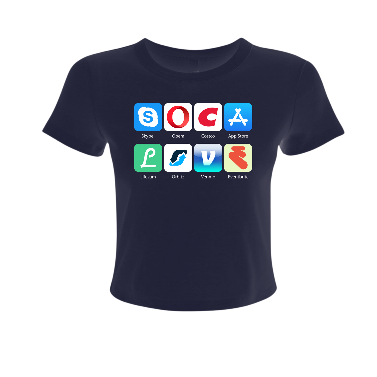 Soca Love Social Icon - Women's Baby Tee