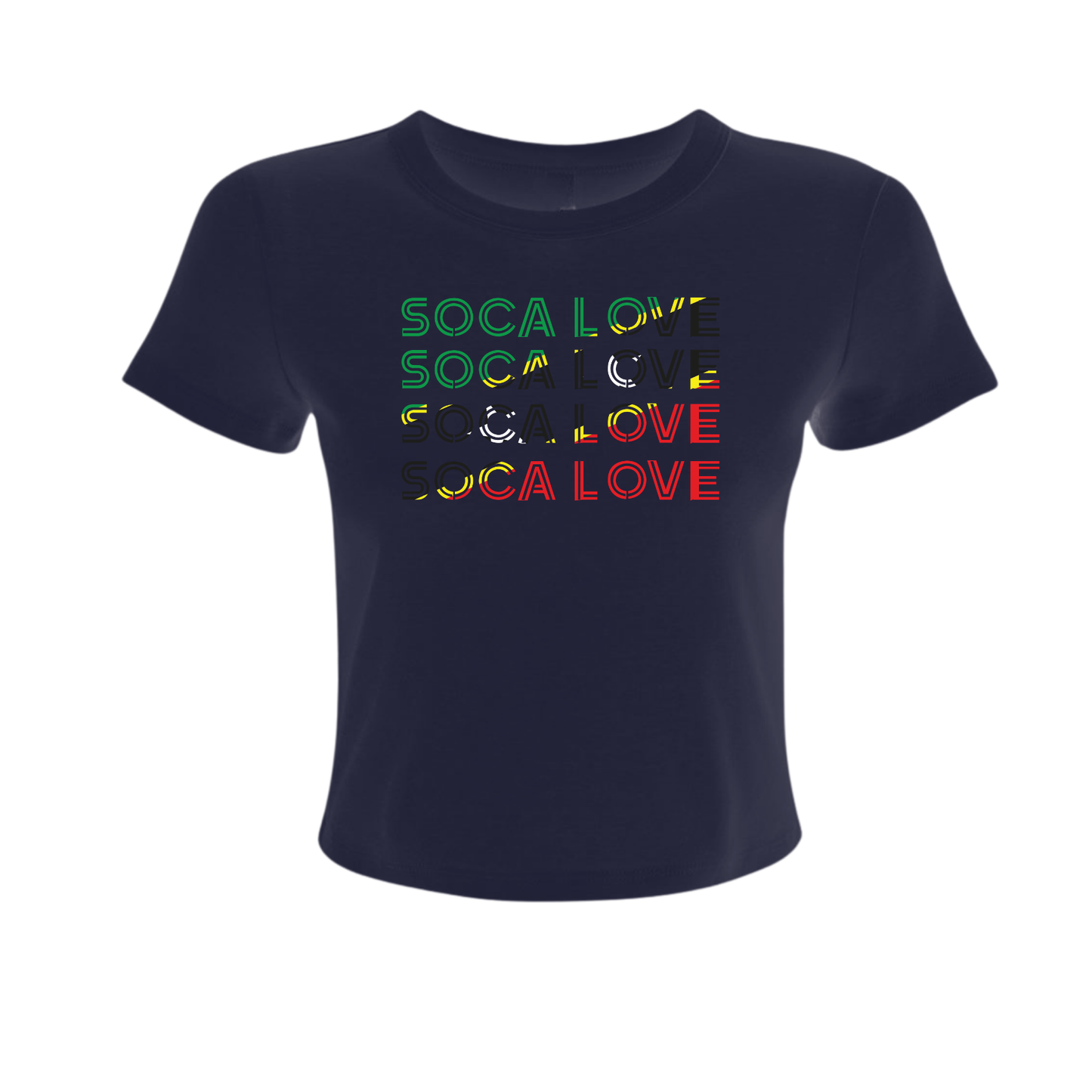 Soca Love Slant Colorblock II - Women's Baby Tee