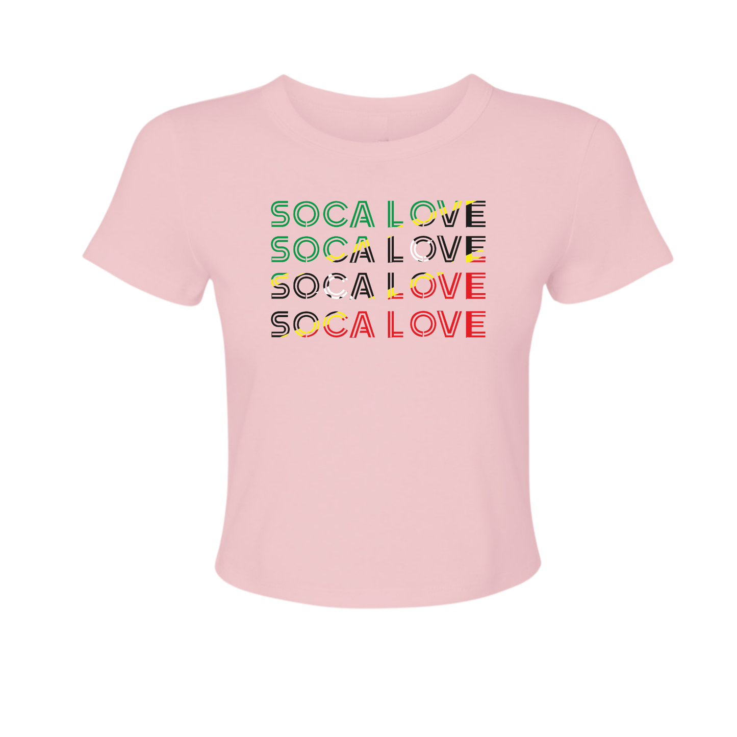 Soca Love Slant Colorblock II - Women's Baby Tee