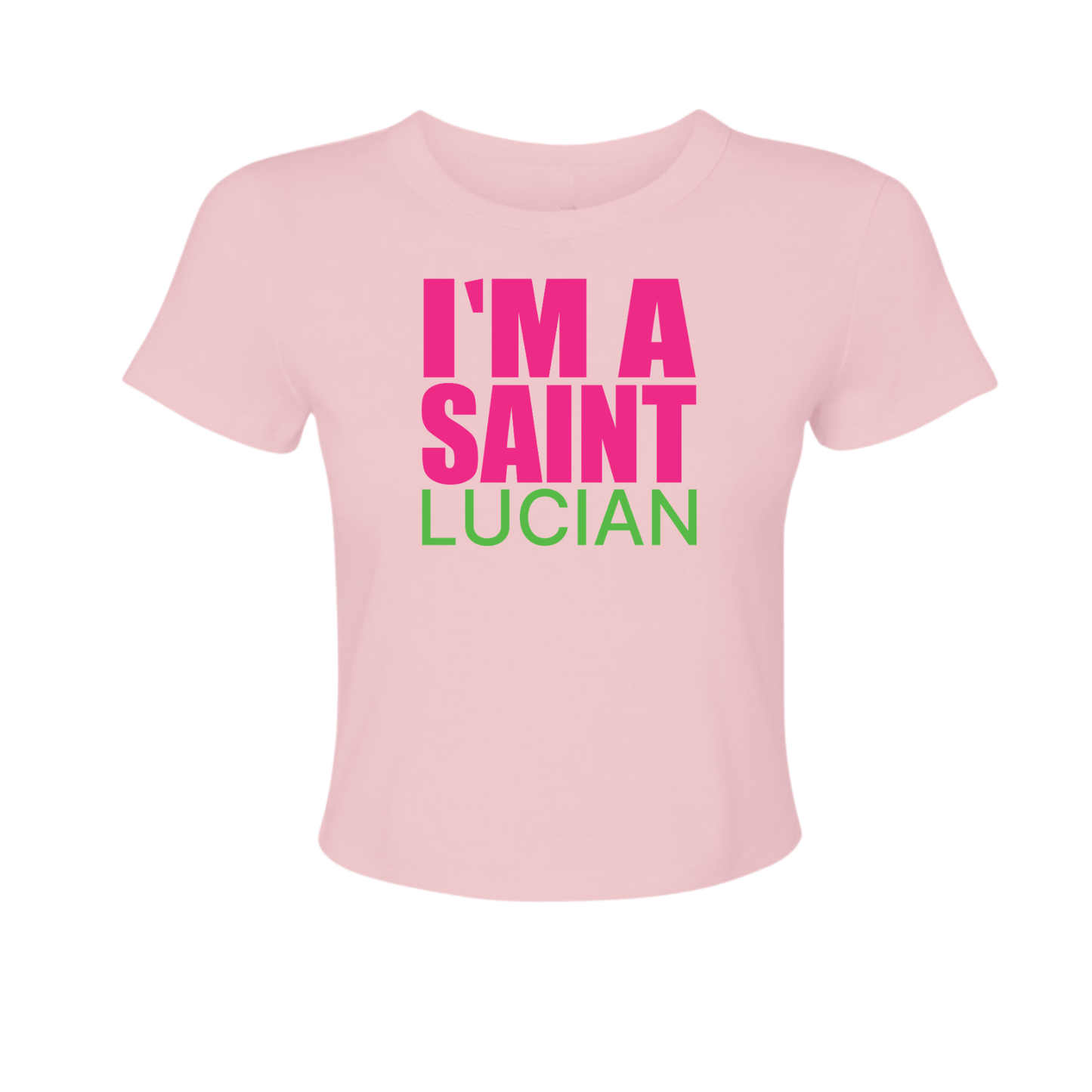 I Am Saint Lucian - Women's Baby Tee