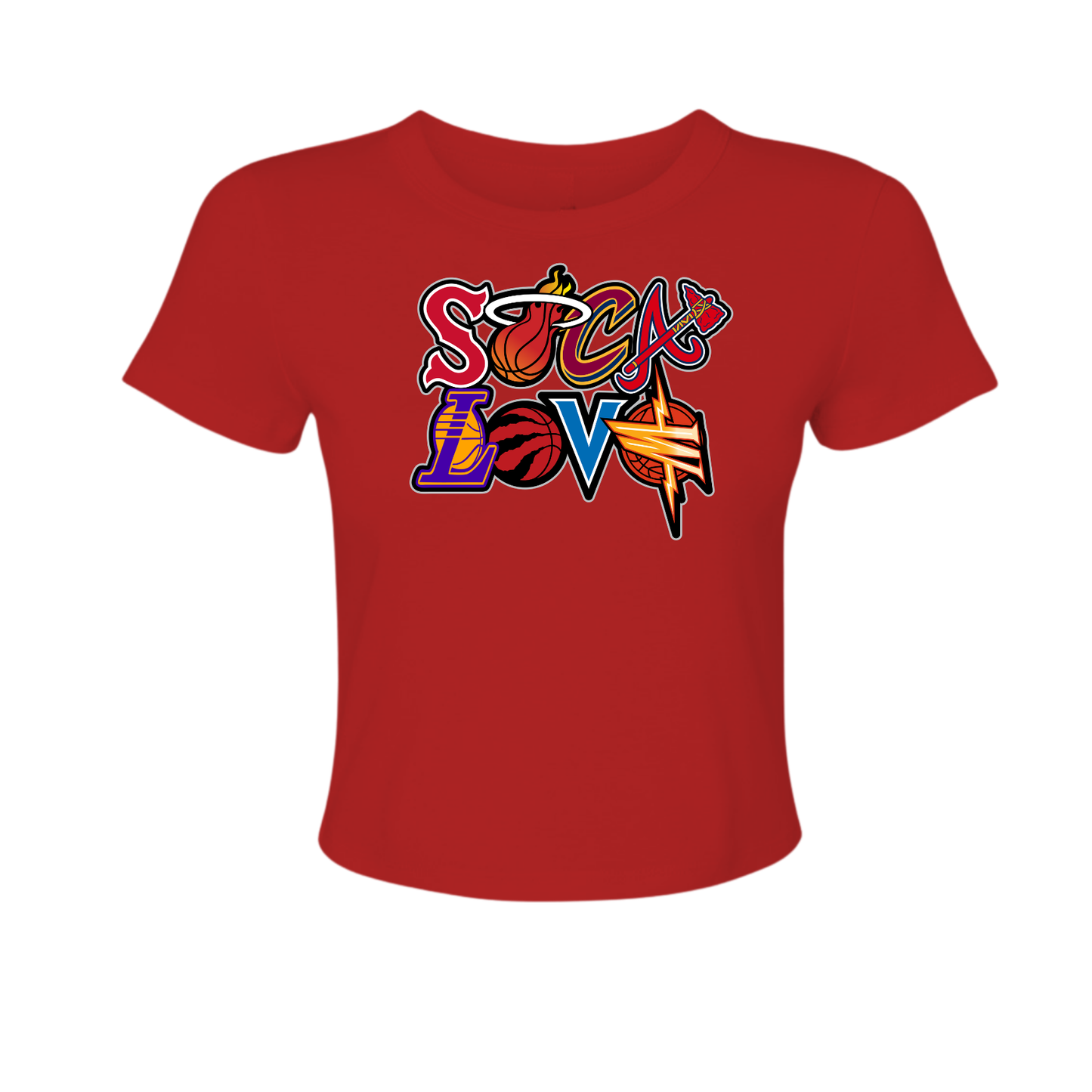 Soca Love Sports Icon Stacked - Women's Baby Tee
