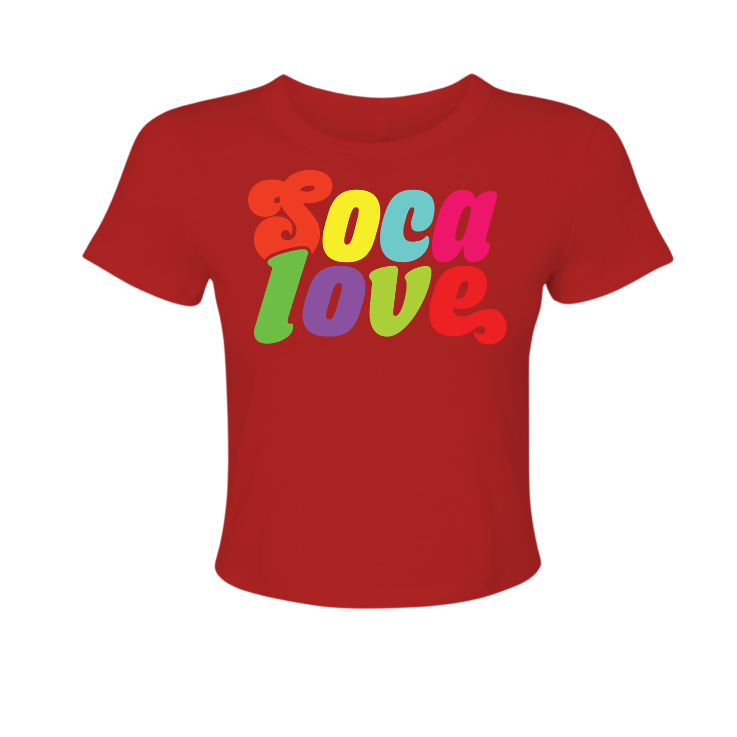 Soca Love Script - Women's Baby Tee