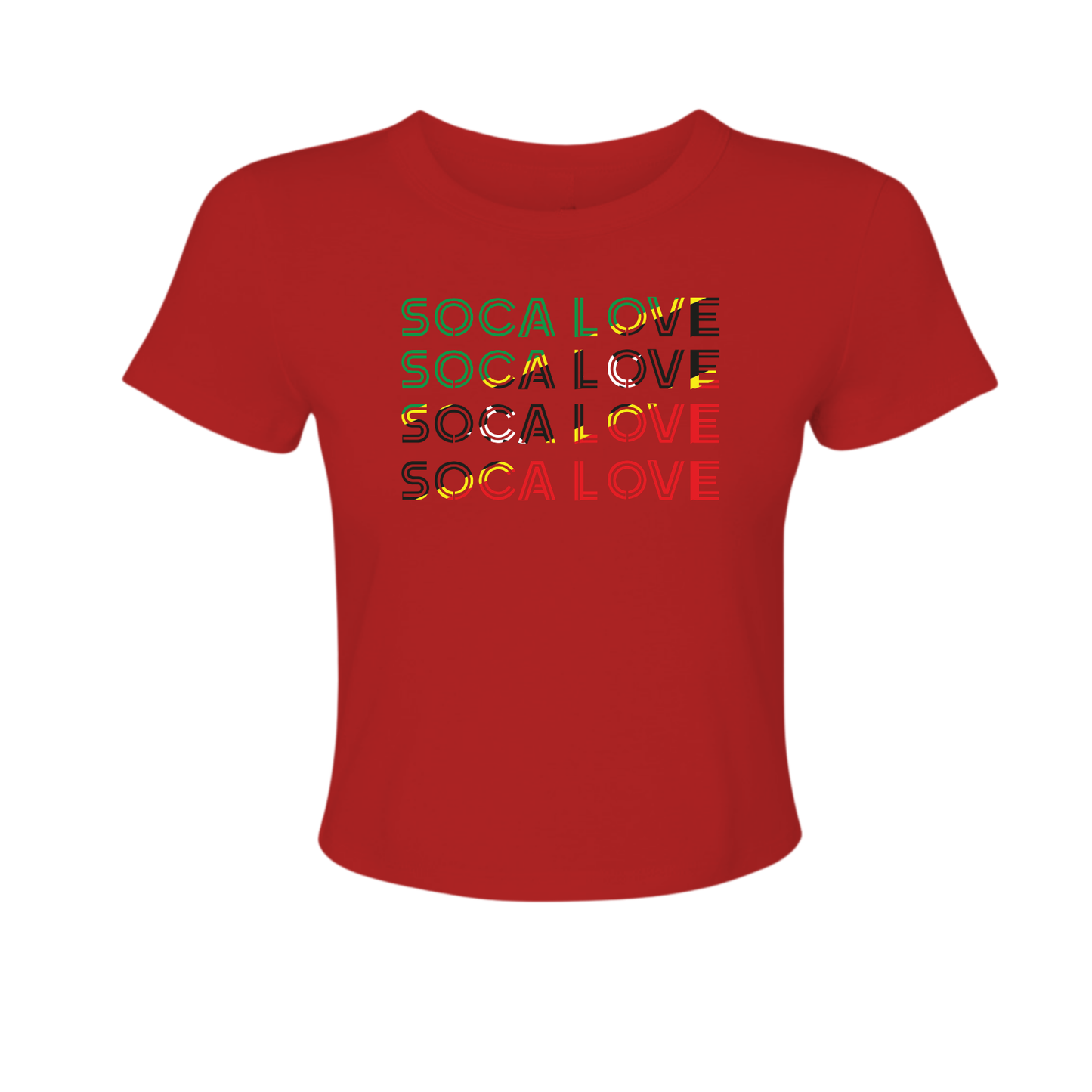 Soca Love Slant Colorblock II - Women's Baby Tee