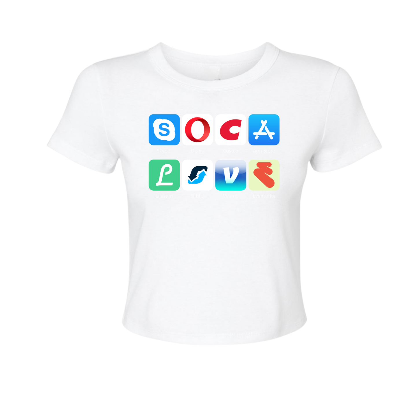 Soca Love Social Icon - Women's Baby Tee