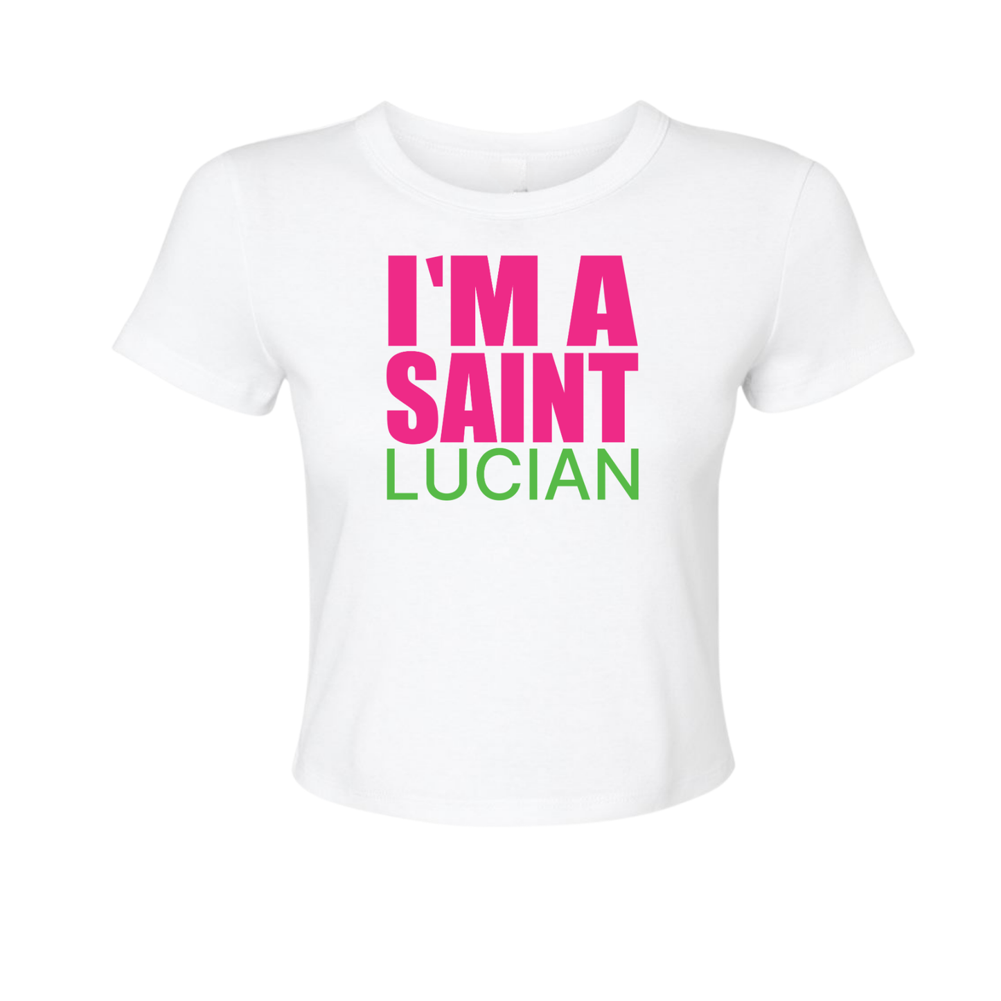 I Am Saint Lucian - Women's Baby Tee