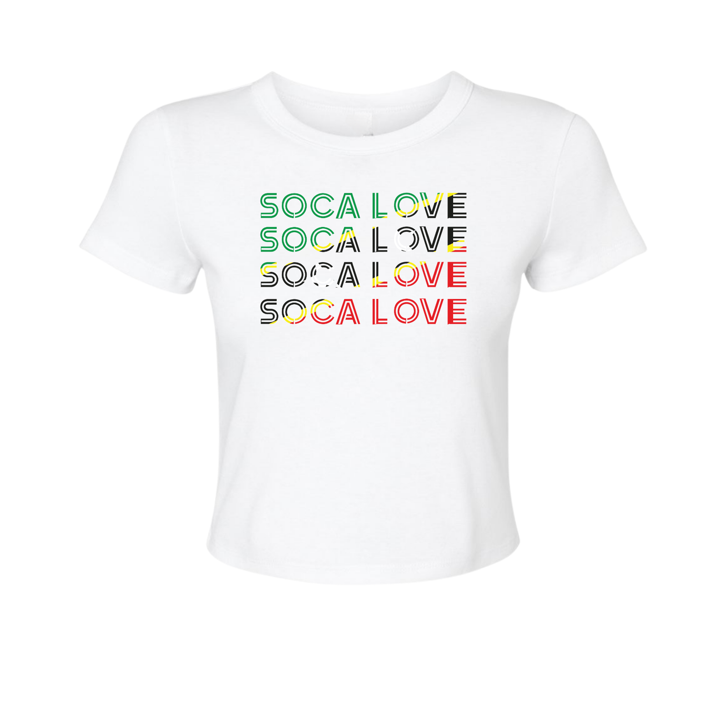 Soca Love Slant Colorblock II - Women's Baby Tee