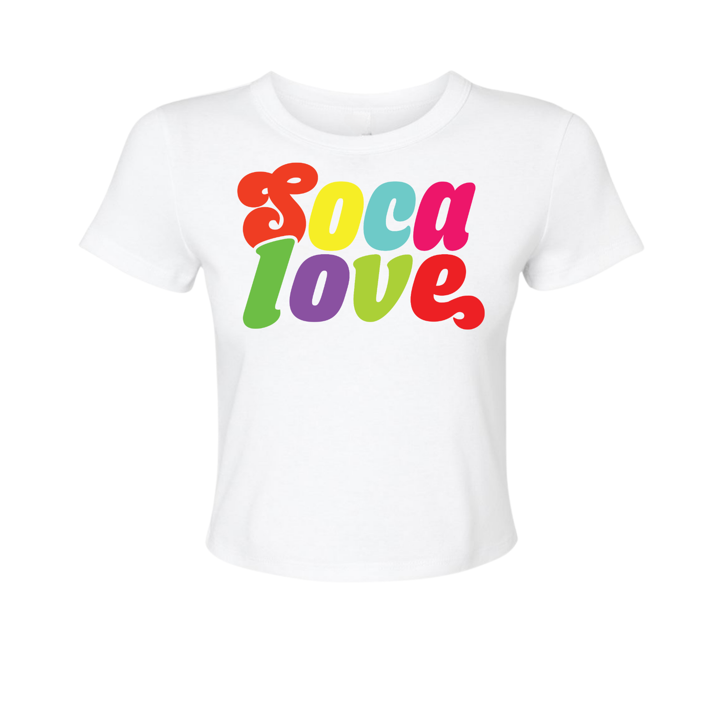 Soca Love Script - Women's Baby Tee