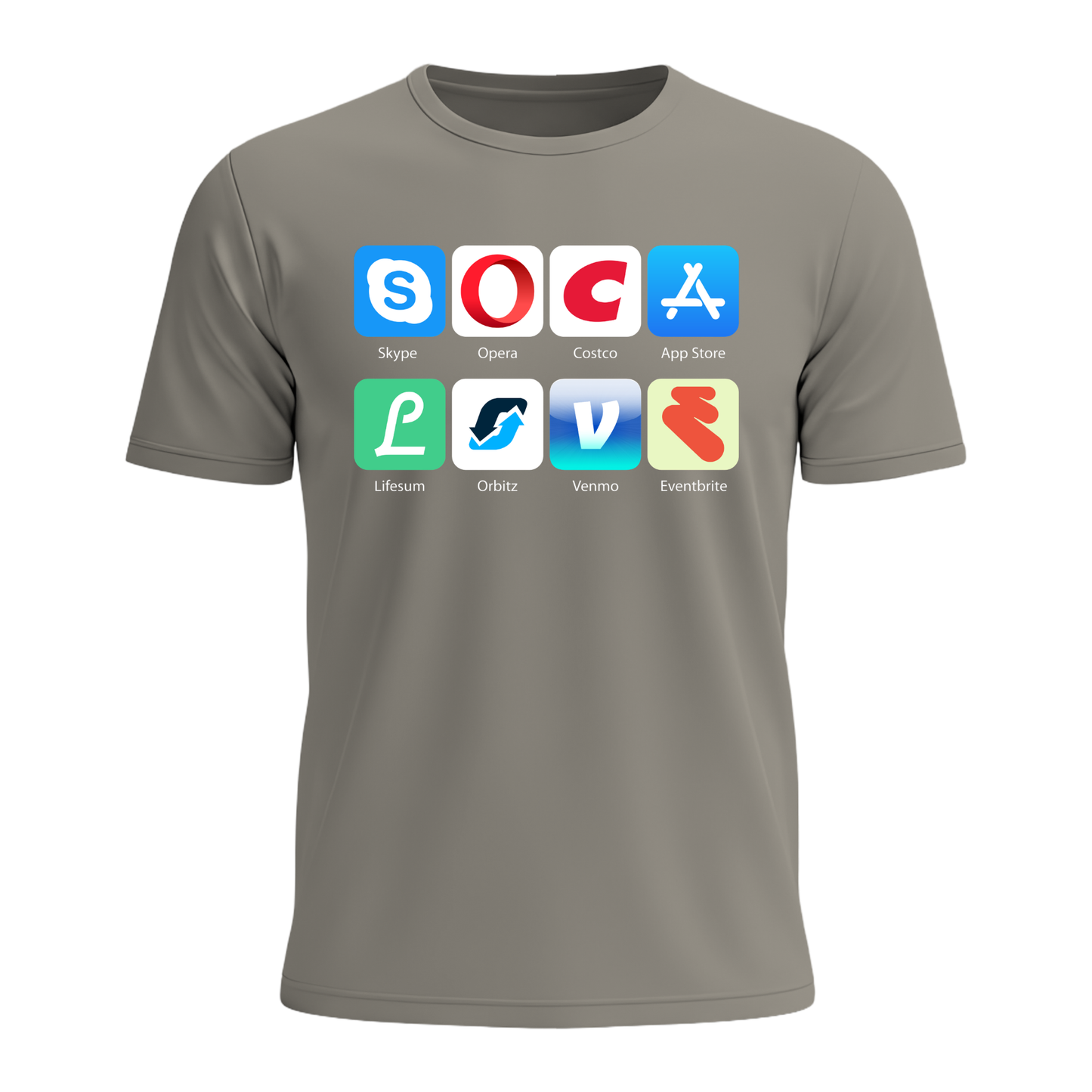 Soca Love Social Icons - Men's Tee