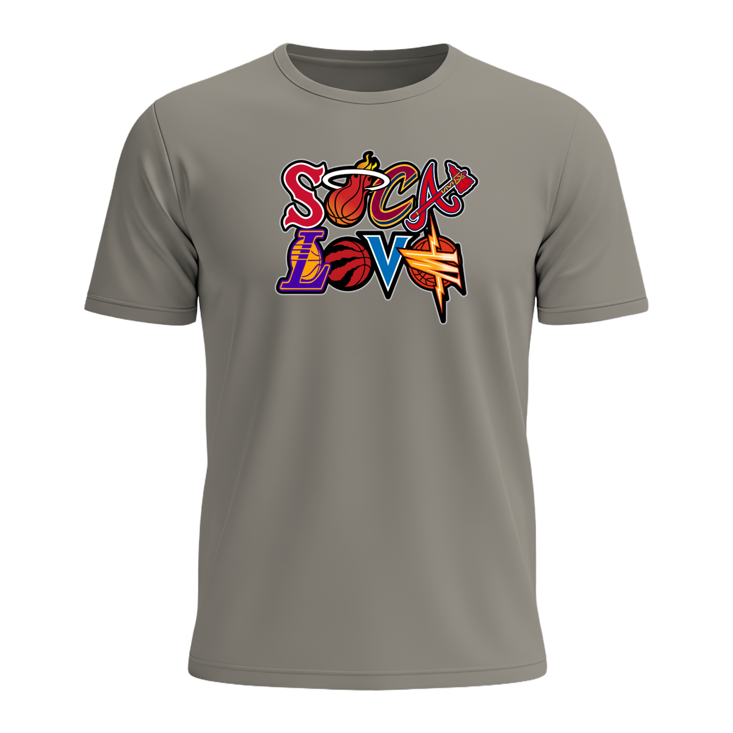 Soca Love Sports Icon Stacked - Men's Tee