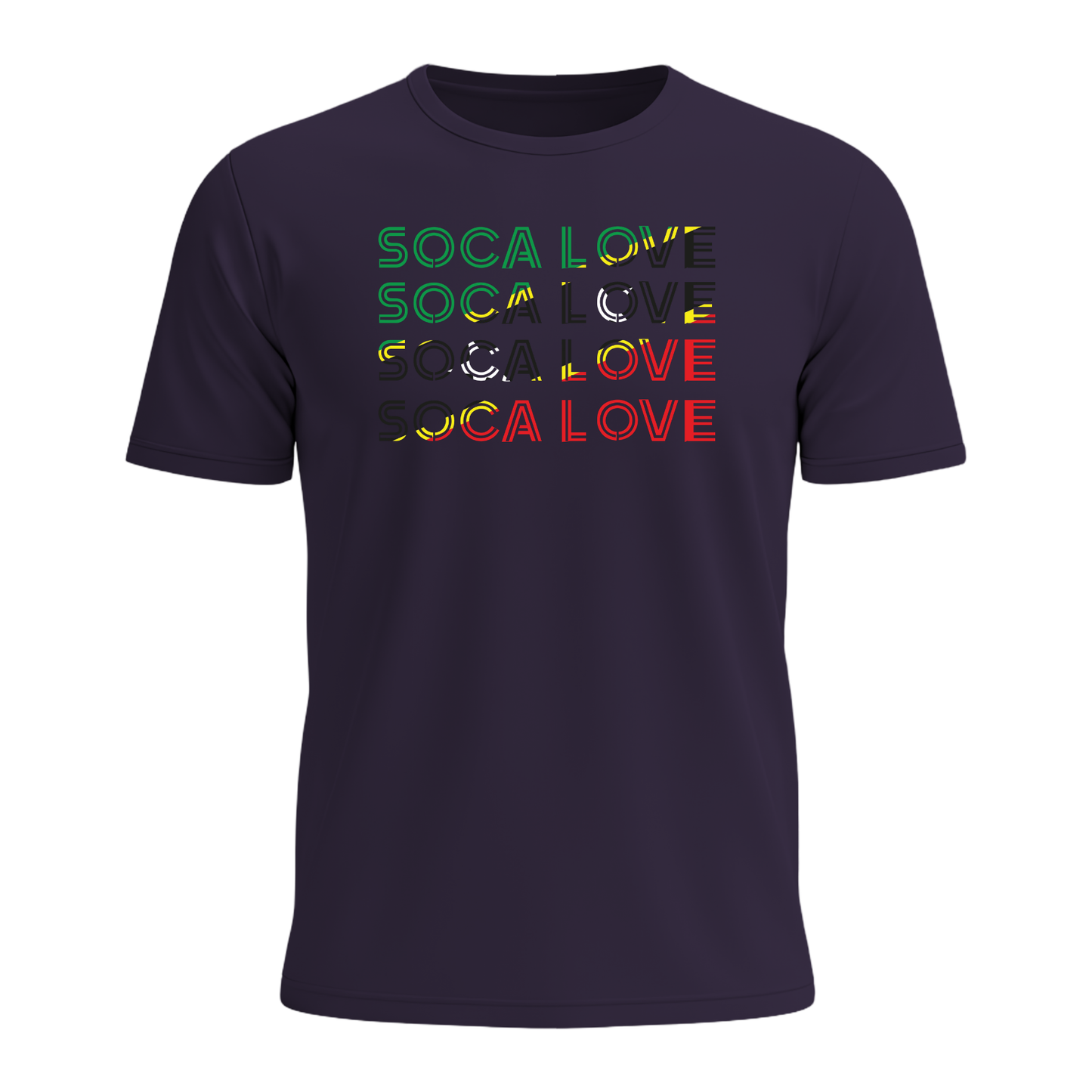 Soca Love Slant Colorblock I - Men's Tee