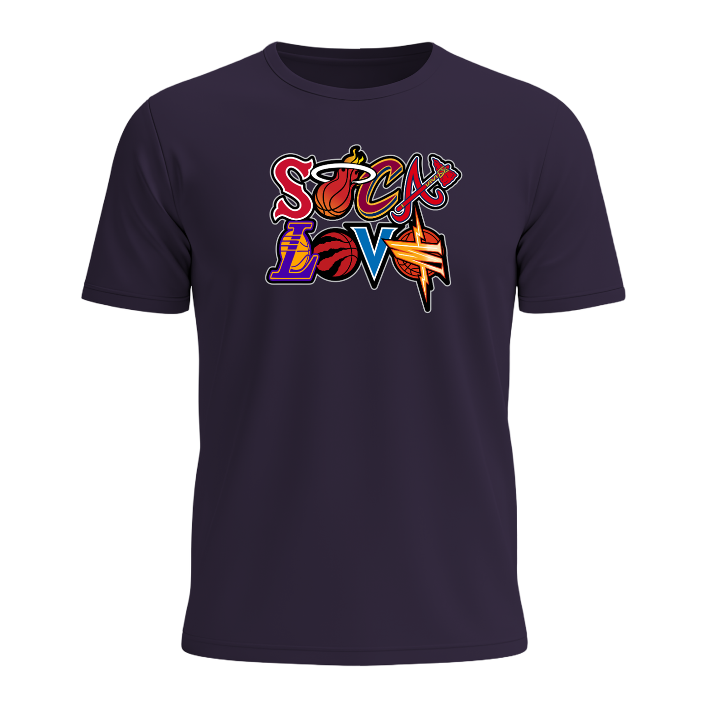 Soca Love Sports Icon Stacked - Men's Tee