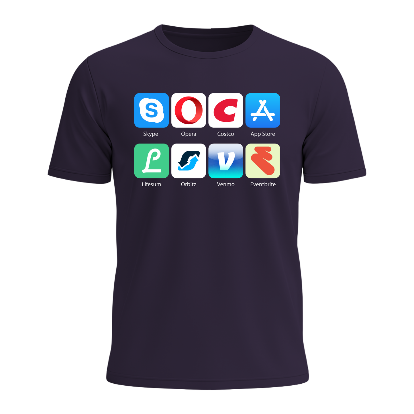 Soca Love Social Icons - Men's Tee