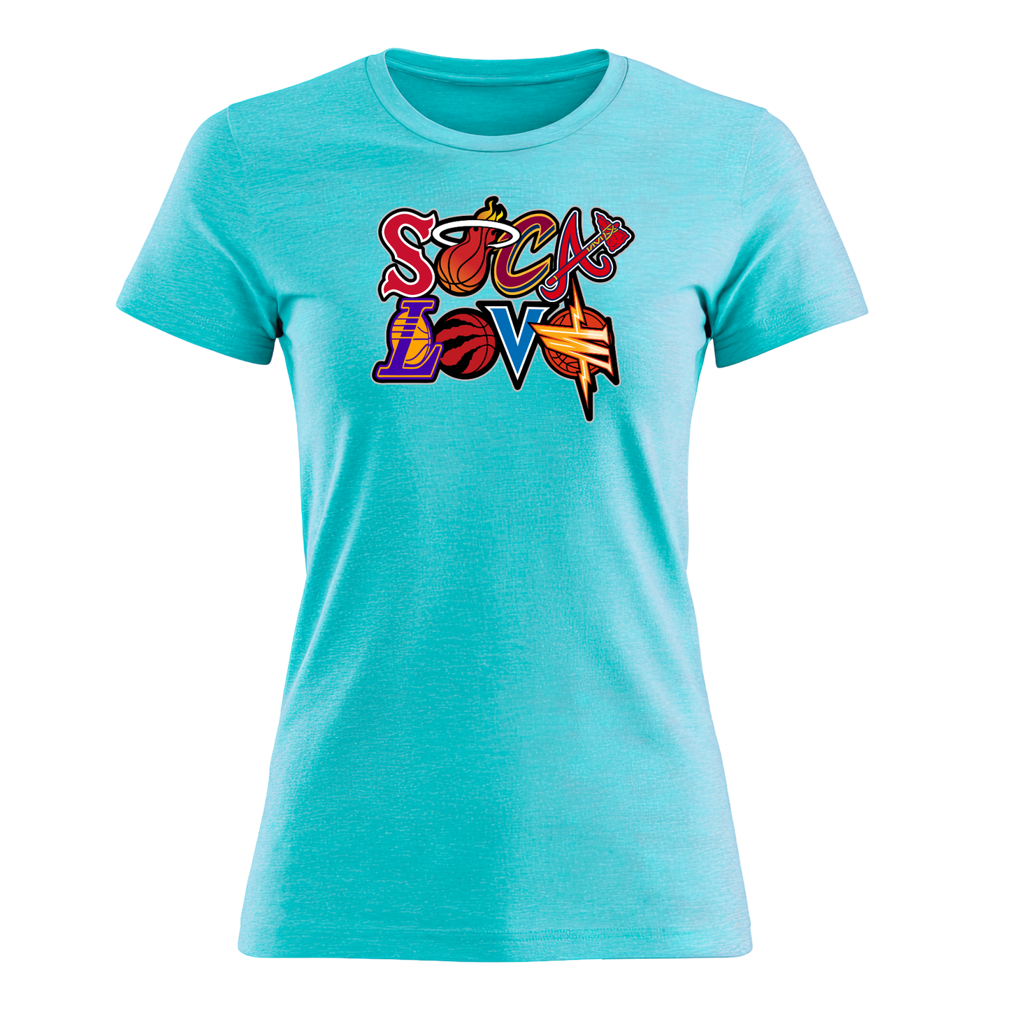 Soca Love Sports Icon Stacked - Women's Tee